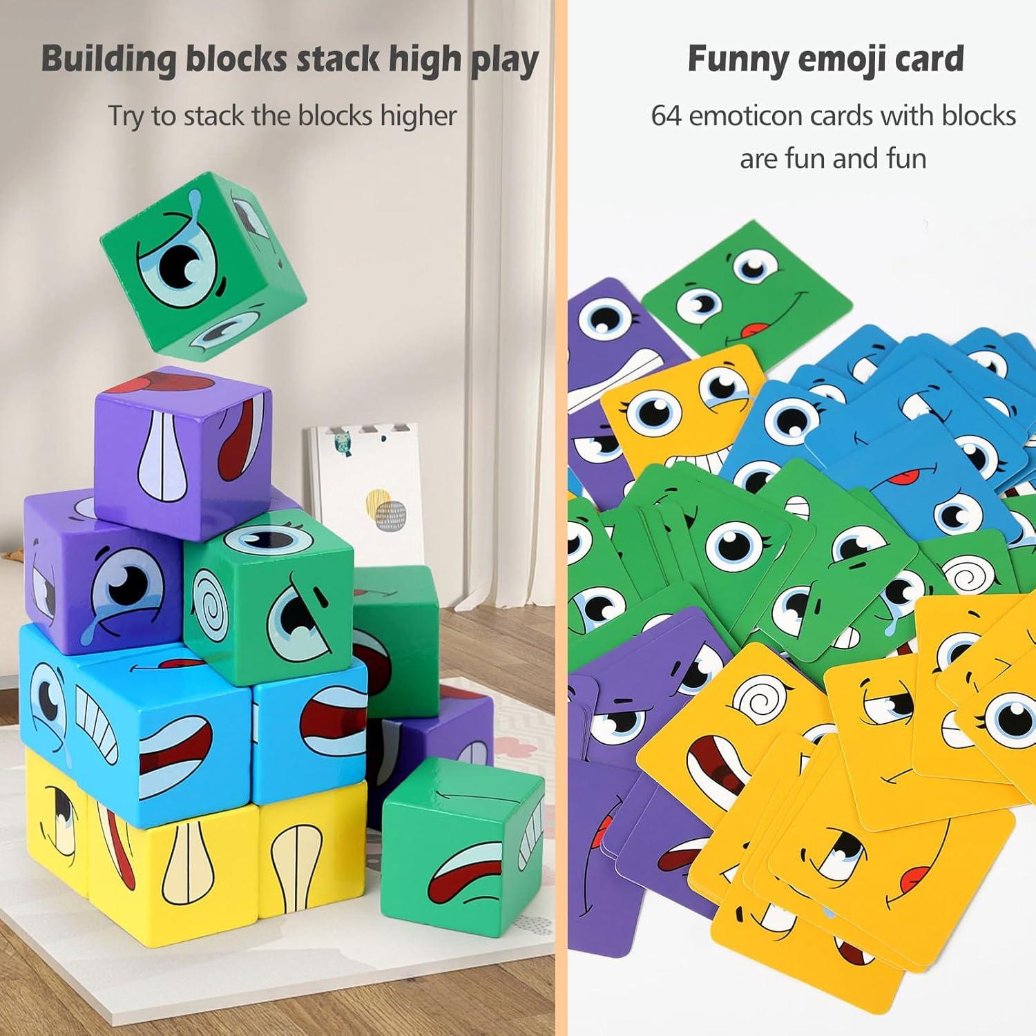 Juego de Cubo Mágico Cambiante de Cara ChristmaxStore 2.54cm