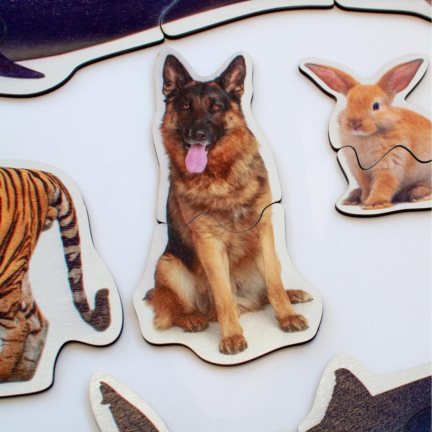 Rompecabezas de Madera Ulanik 29 Animales para Niños 3-5 Años