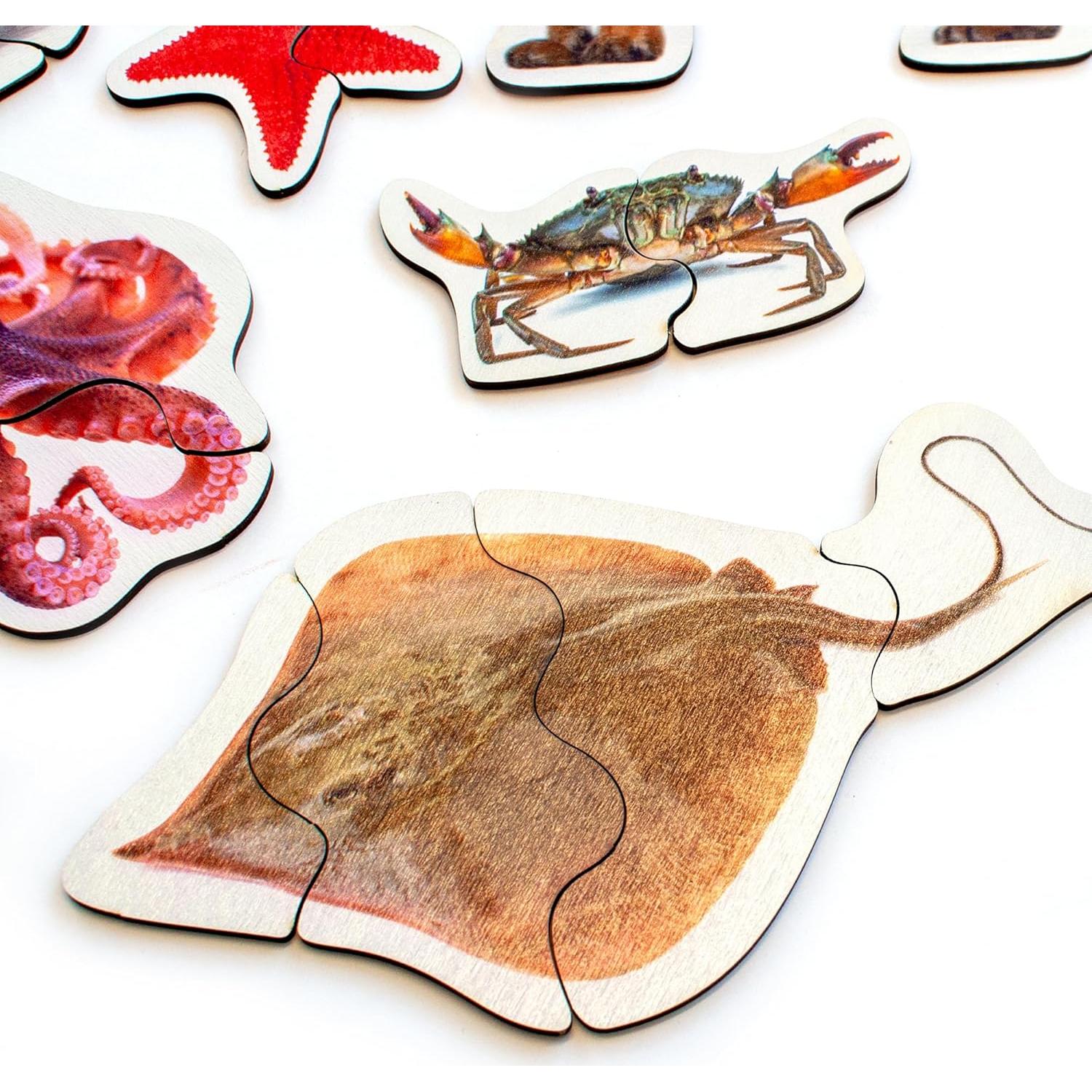 Rompecabezas de Madera Ulanik 29 Animales para Niños 3-5 Años