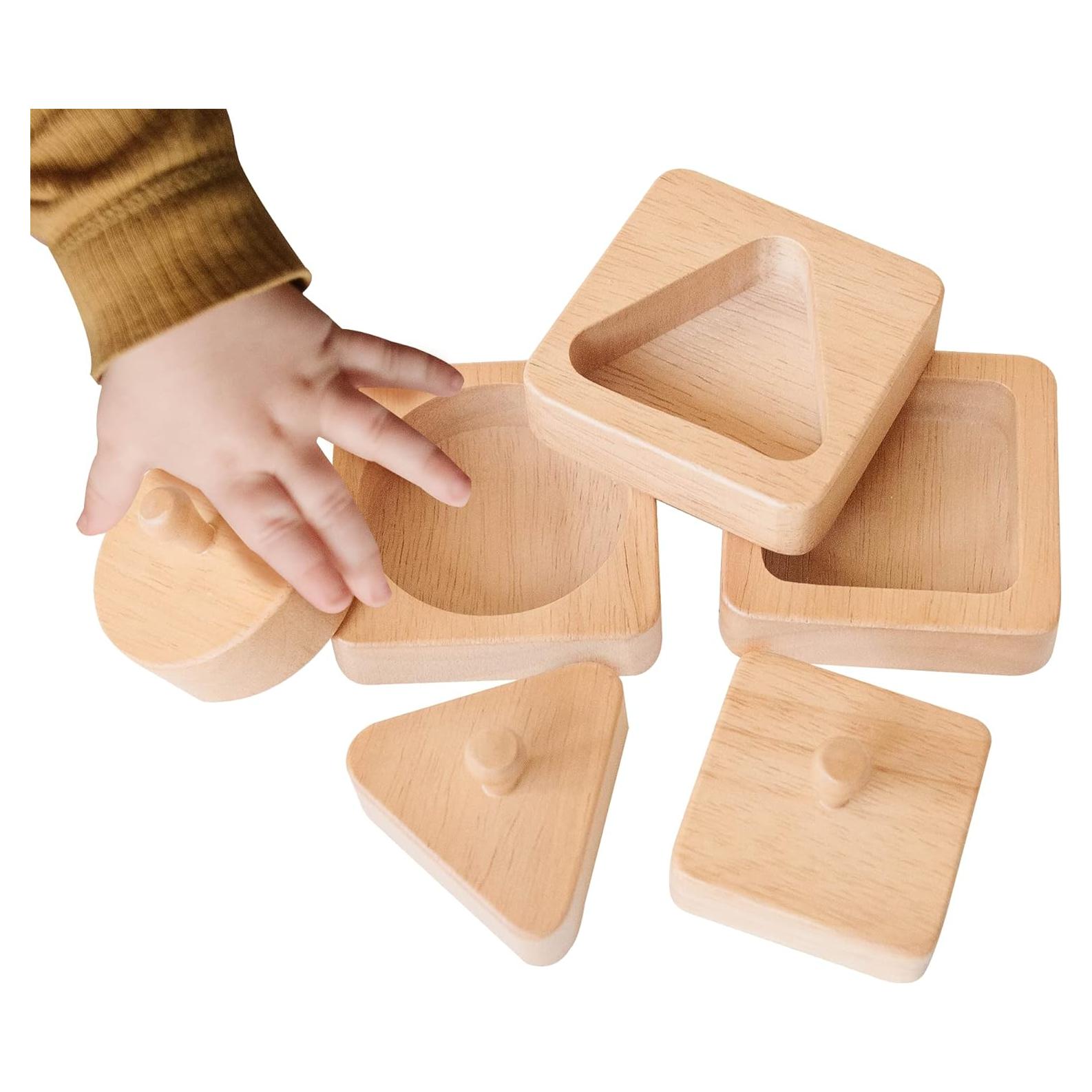 Rompecabezas de Formas Geométricas Montessori & Me - Madera 12 meses