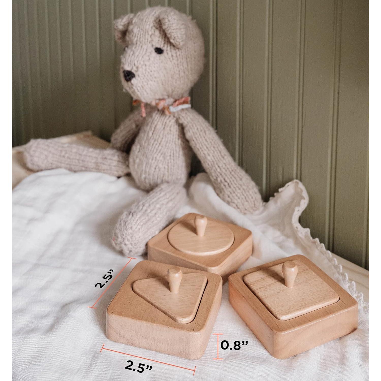 Rompecabezas de Formas Geométricas Montessori & Me - Madera 12 meses