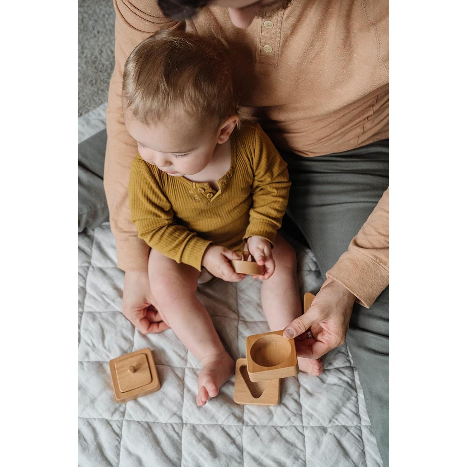 Rompecabezas de Formas Geométricas Montessori & Me - Madera 12 meses