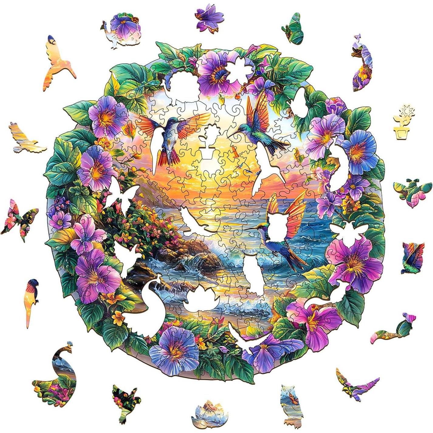 Rompecabezas de Madera AEEKDOOK 100 Piezas Playa Resort 21.6 cm