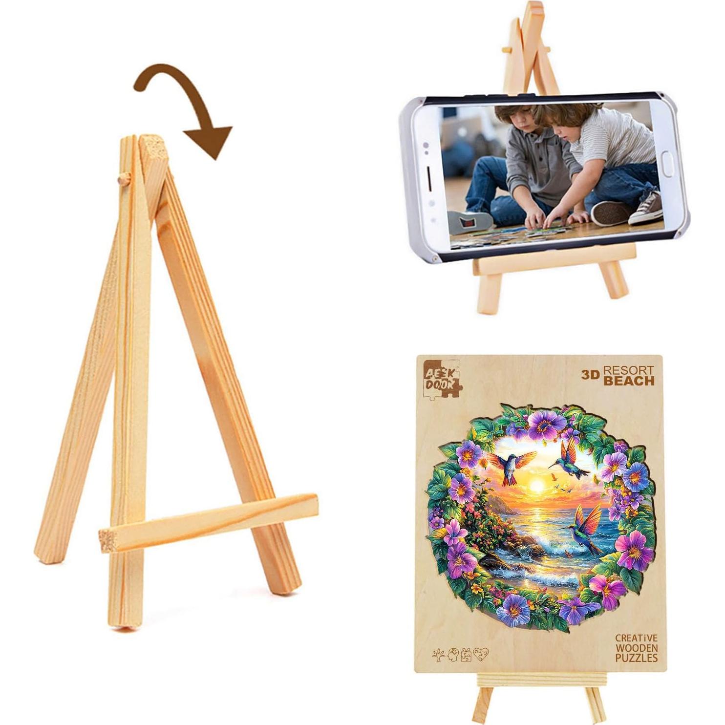 Rompecabezas de Madera AEEKDOOK 100 Piezas Playa Resort 21.6 cm