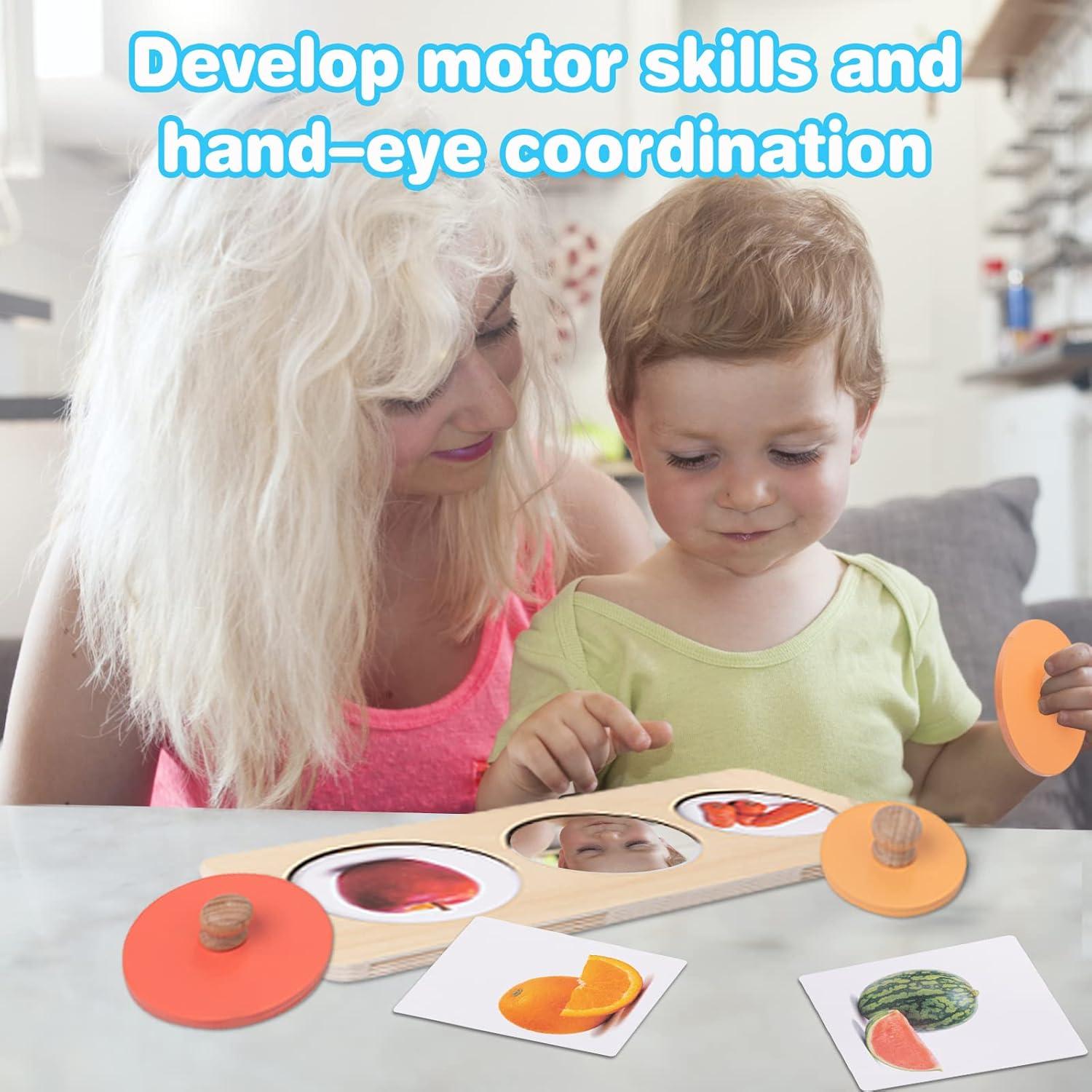 Rompecabezas de Madera Montessori TOYICOME 12-36 Meses