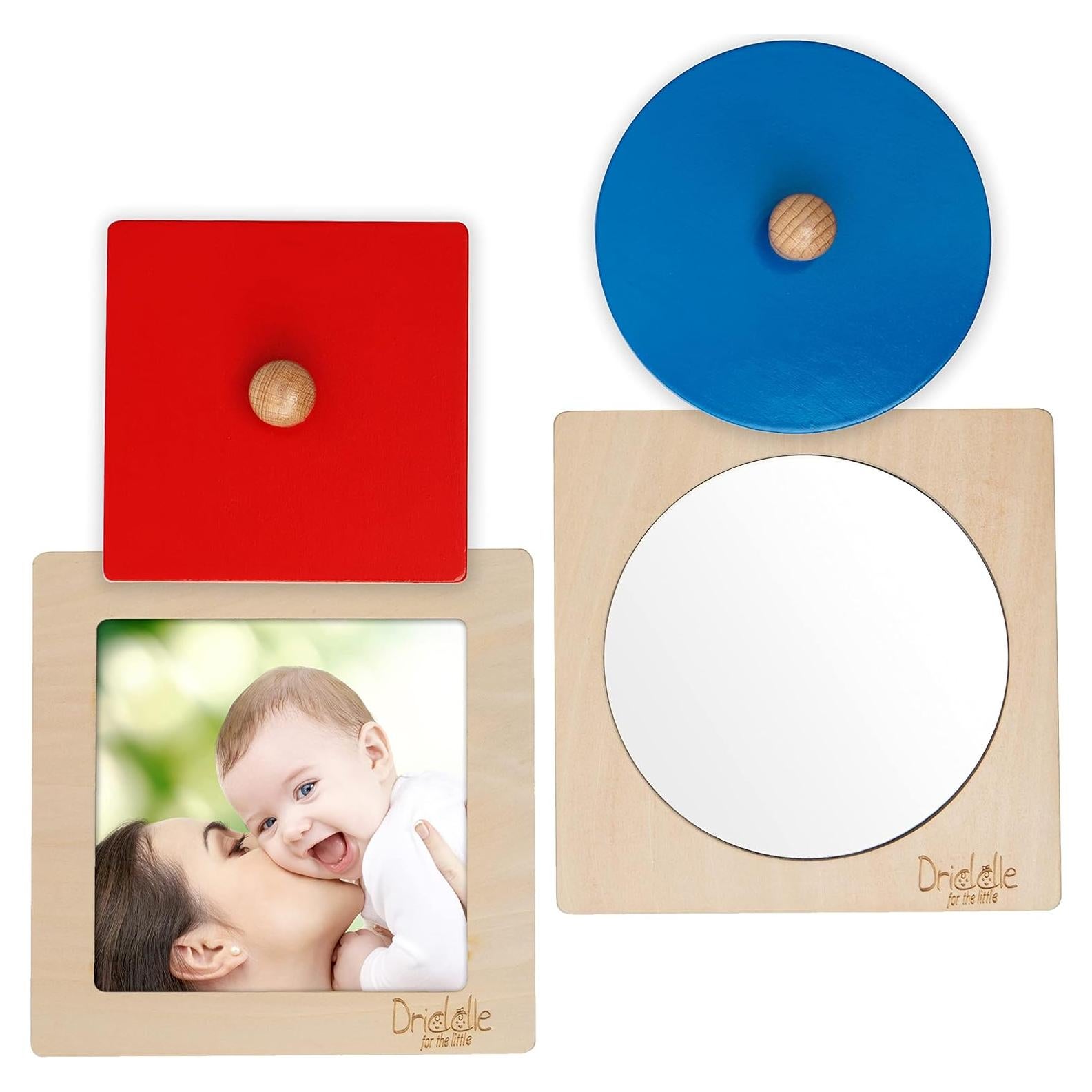 Rompecabezas Montessori Driddle con Espejo y Foto - 2 Formas Jumbo