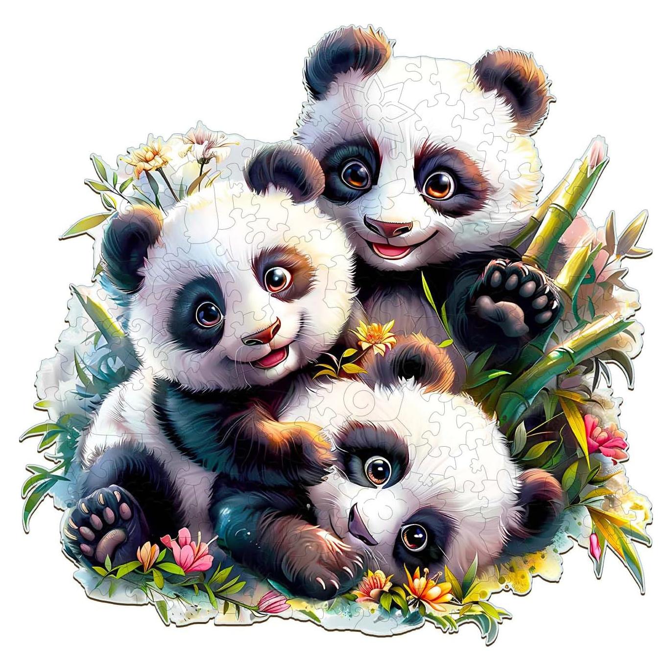 Rompecabezas de Madera Lovpippi Panda 100 Piezas 21.5 cm