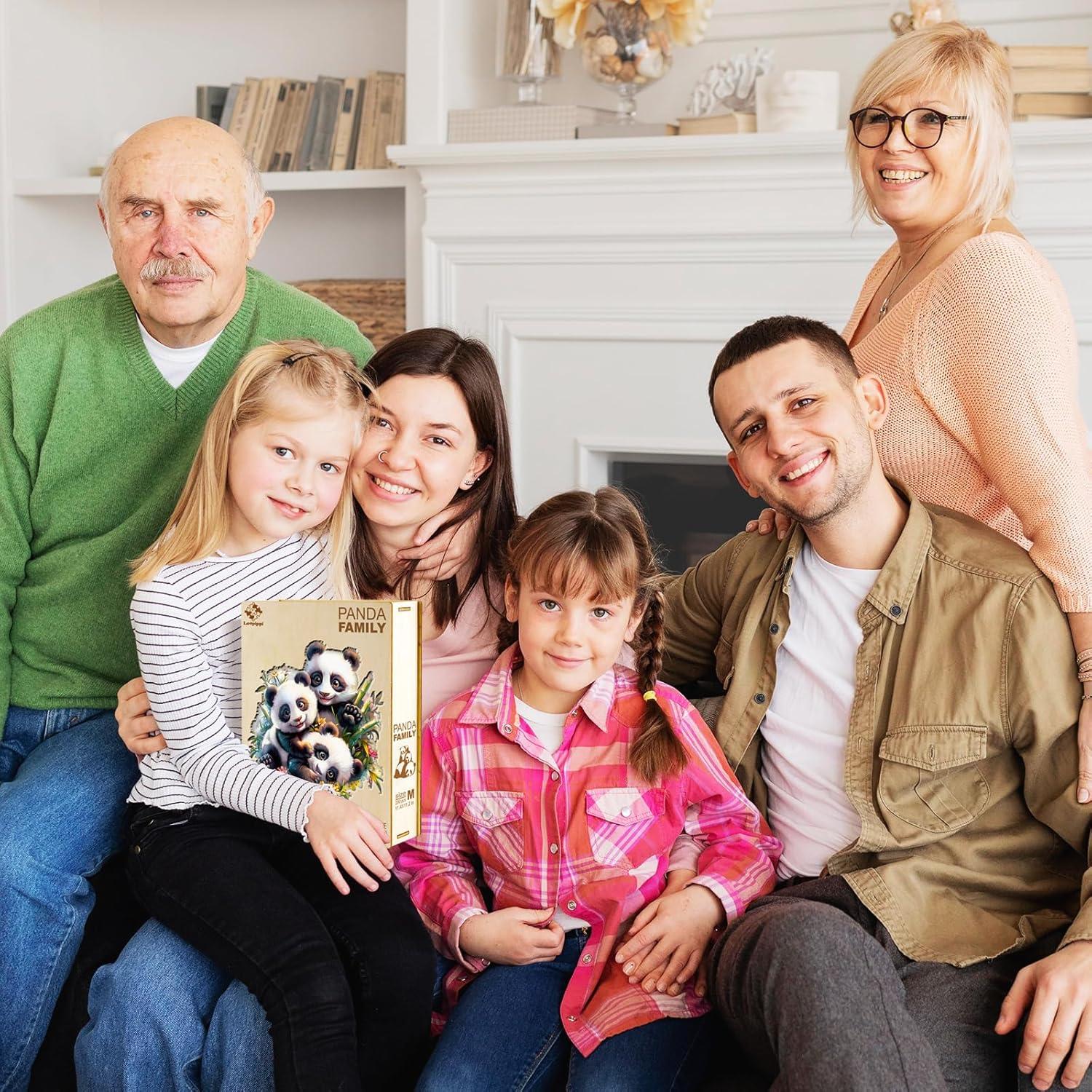 Rompecabezas de Madera Lovpippi Panda 100 Piezas 21.5 cm