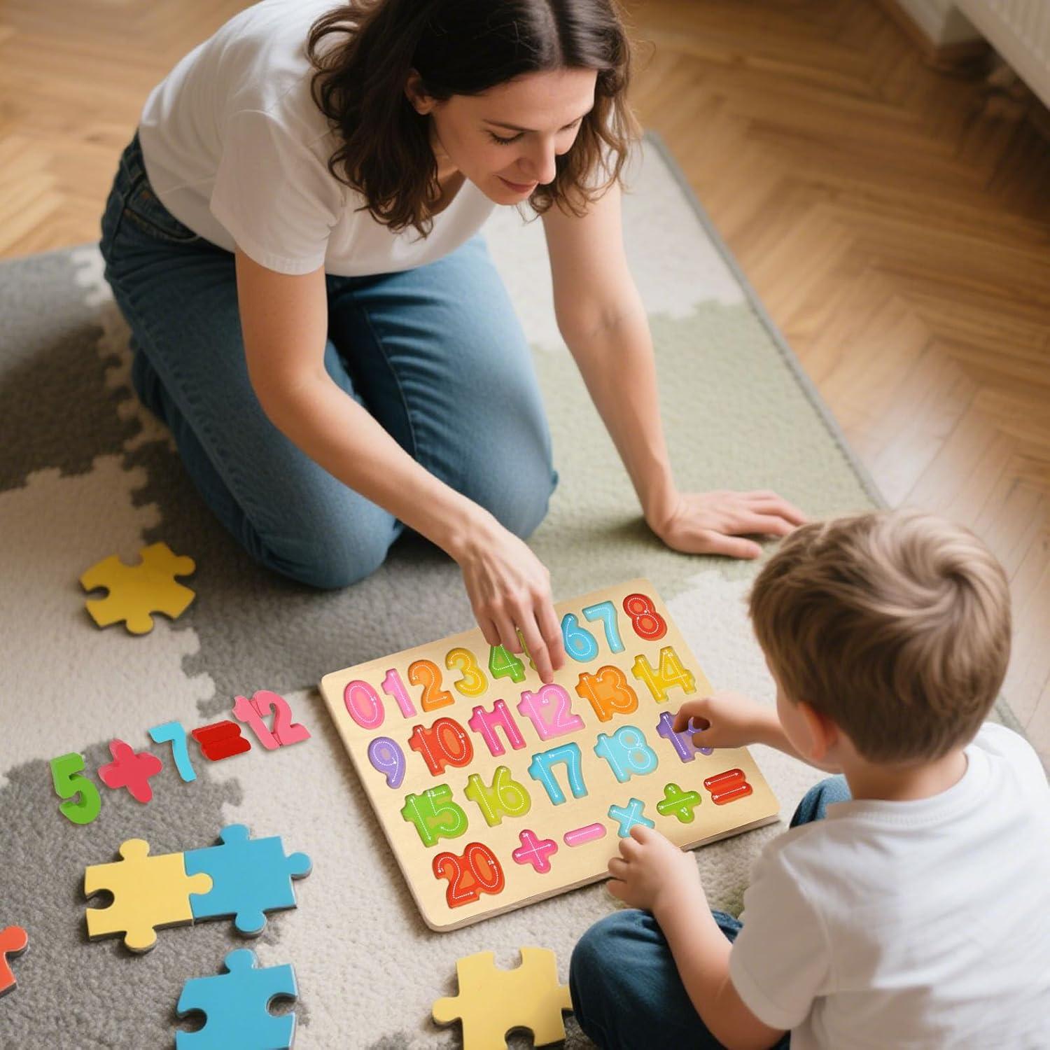 Rompecabezas de Madera LOVESTOWN Montessori para Niños