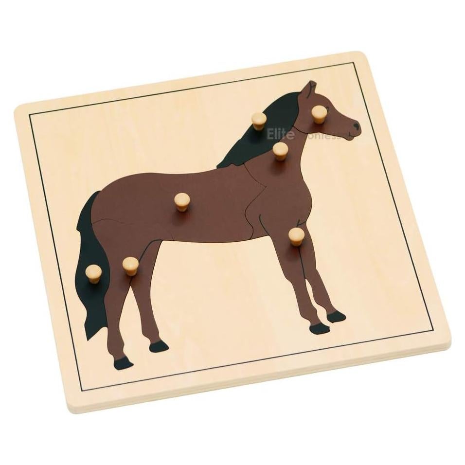 Rompecabezas de Madera Caballo Elite Montessori 24x24cm