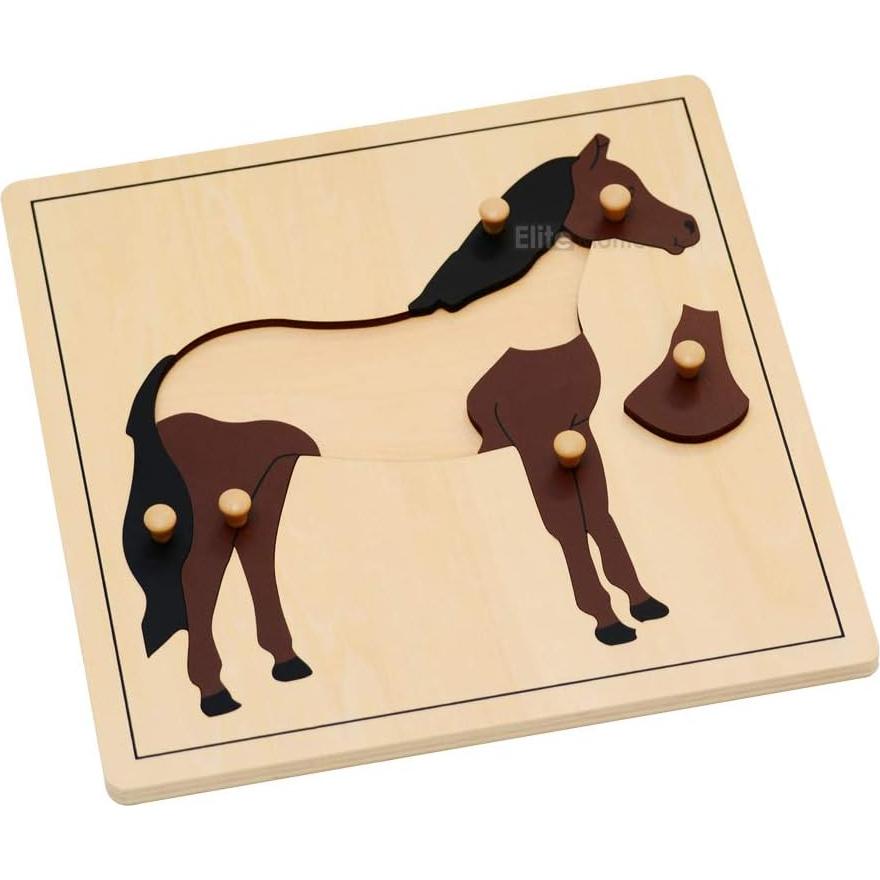 Rompecabezas de Madera Caballo Elite Montessori 24x24cm