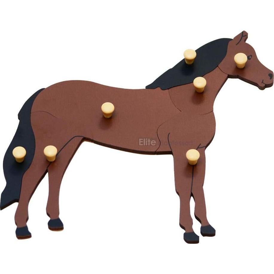 Rompecabezas de Madera Caballo Elite Montessori 24x24cm
