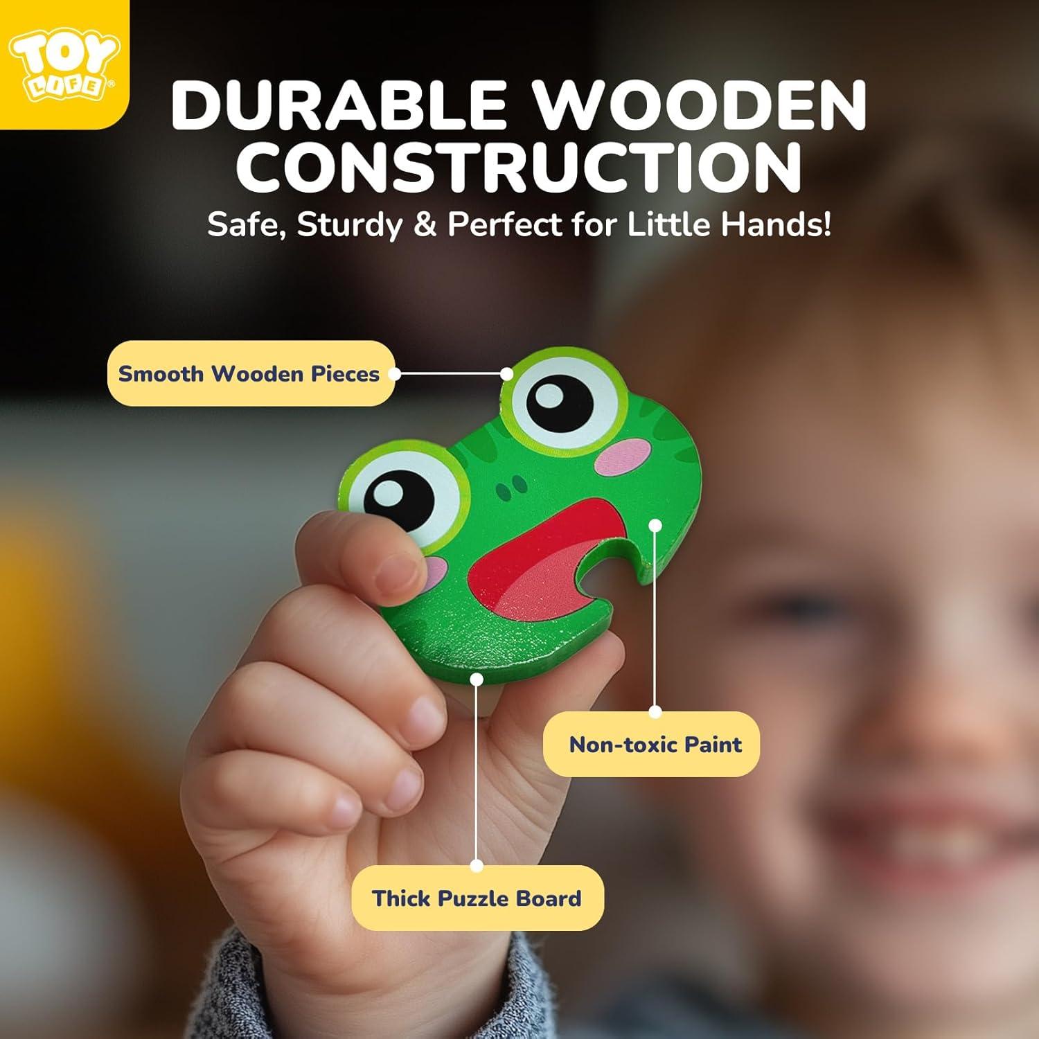 Rompecabezas de Madera TOY Life para Niños 2-4 Años - 4 Piezas