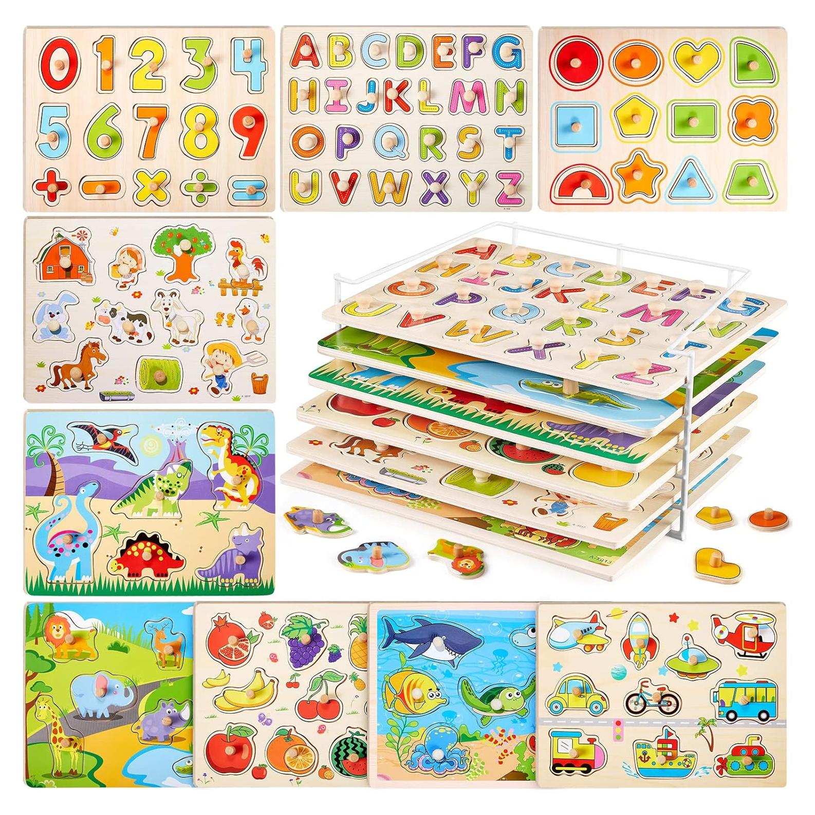 Rompecabezas de Madera para Niños Chivao - 9 Piezas Educativas