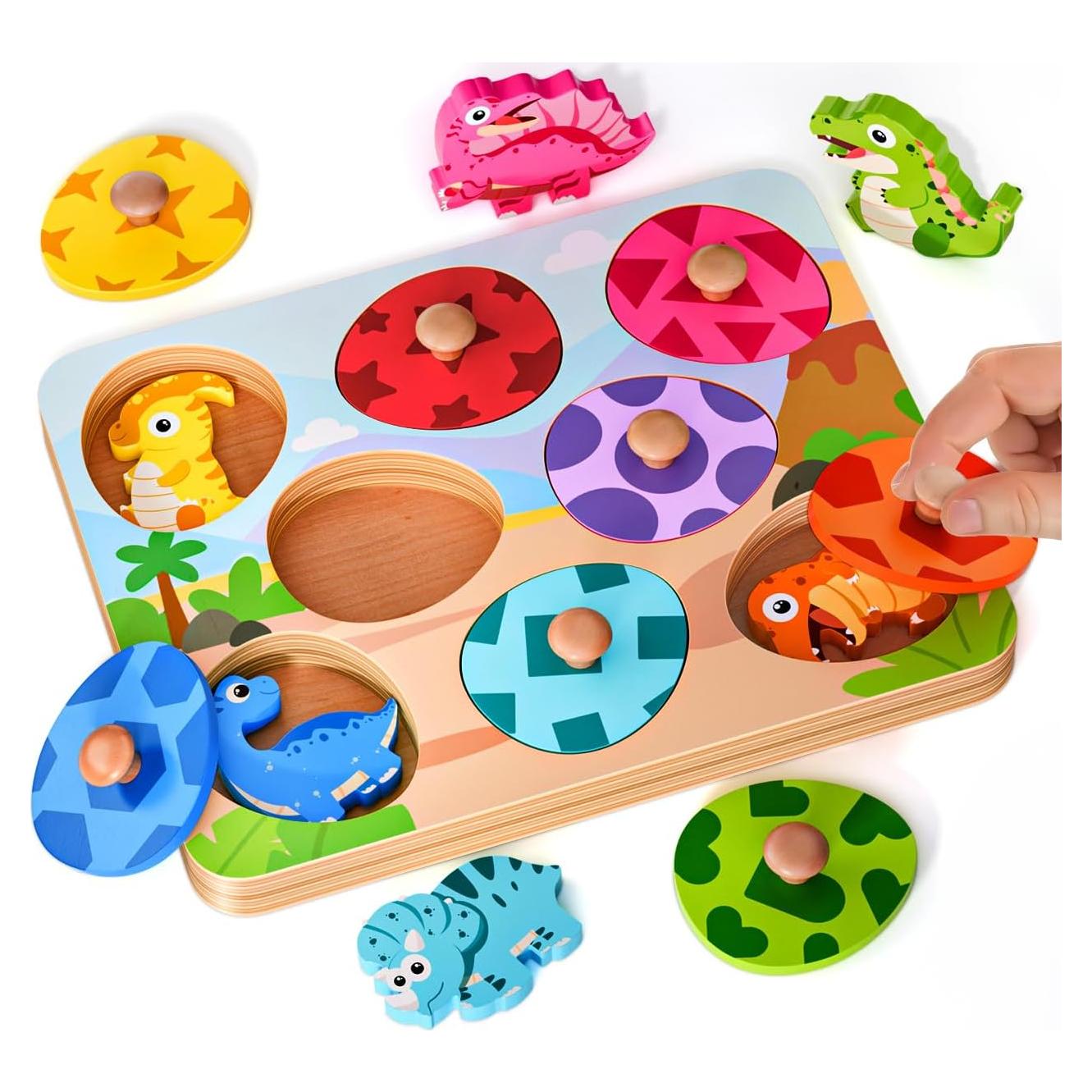 Rompecabezas de Madera EDUJOY Dinosaurios 22.86x17.27cm