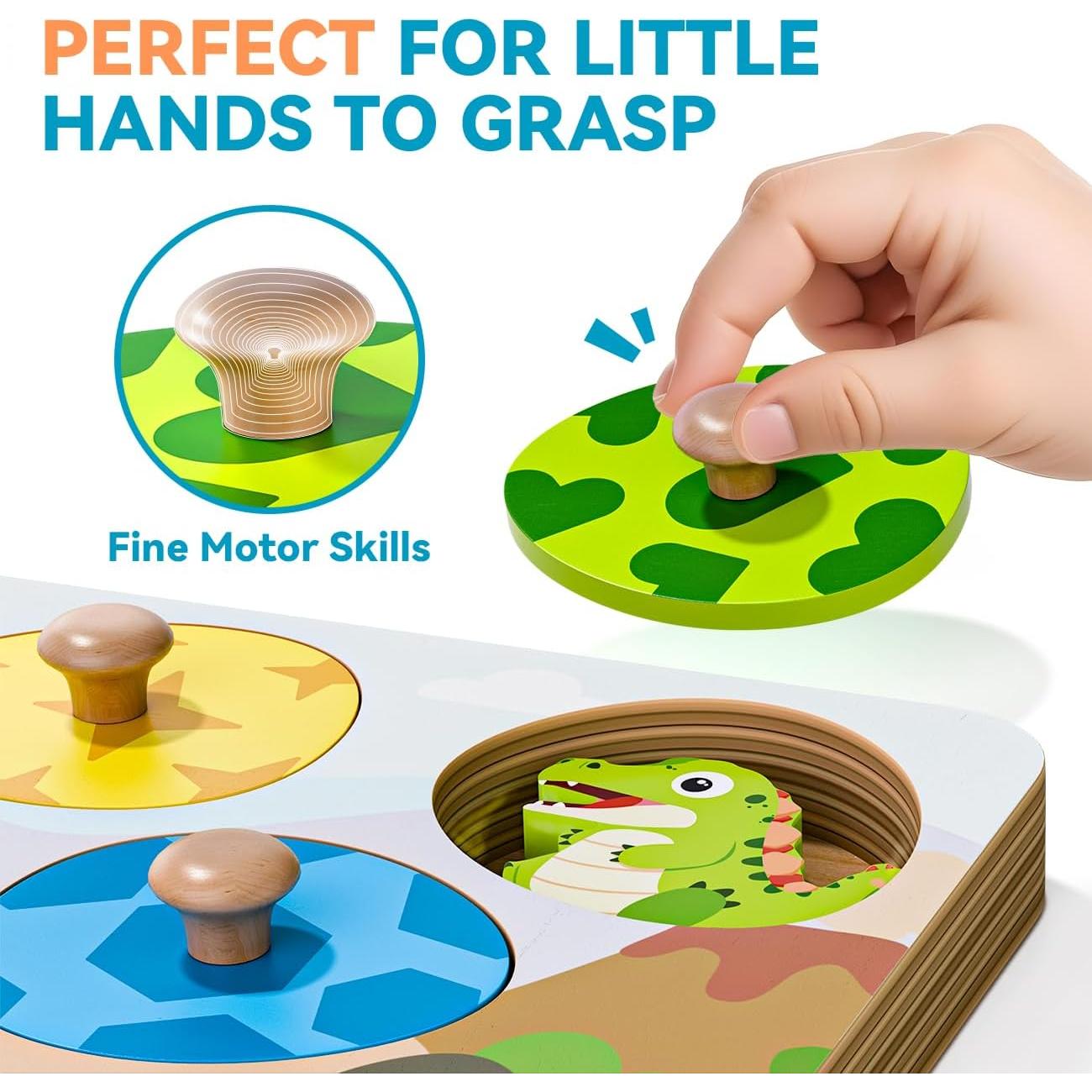 Rompecabezas de Madera EDUJOY Dinosaurios 22.86x17.27cm