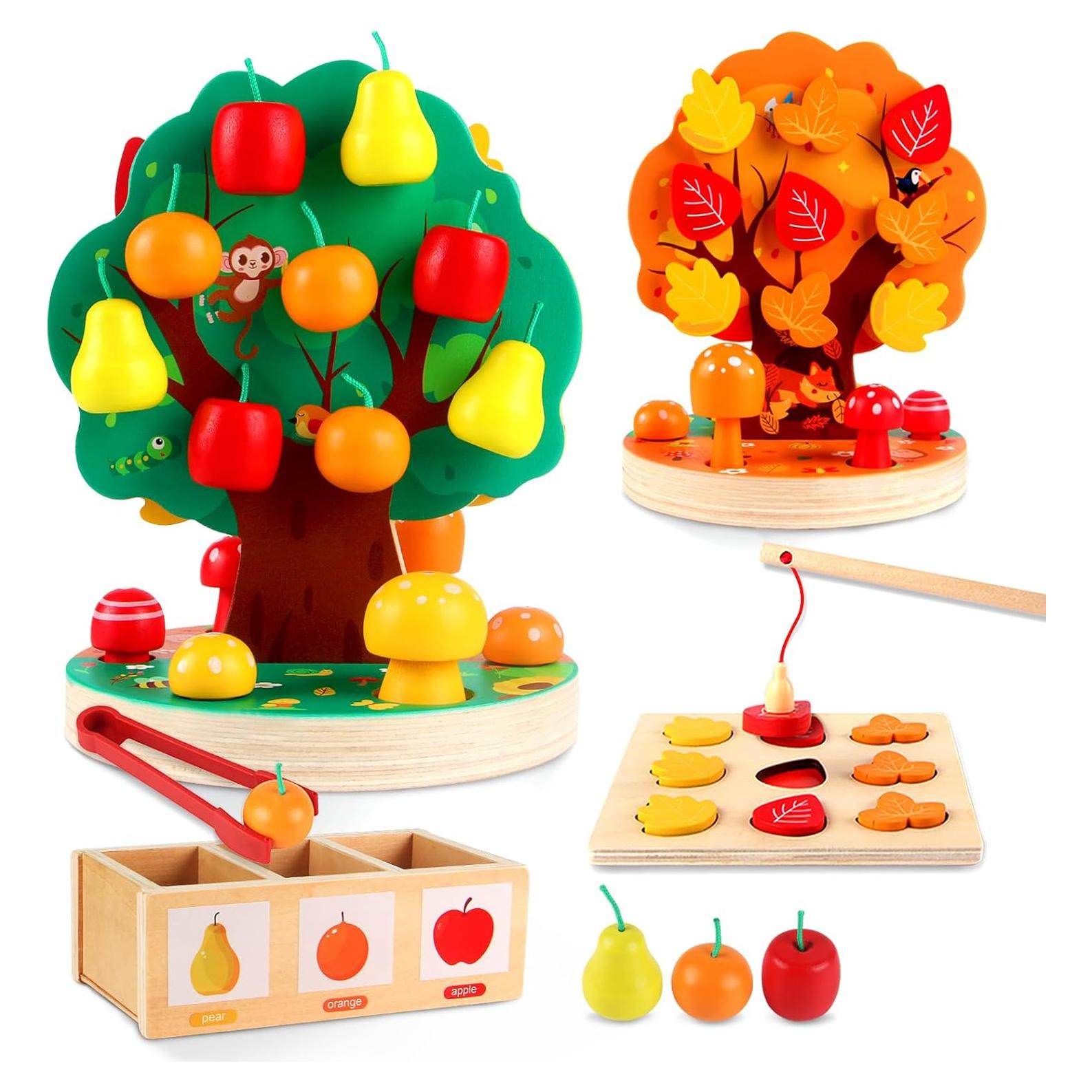 Juguete Montessori INIFEIDALA de Madera para Niños 3-6 Años