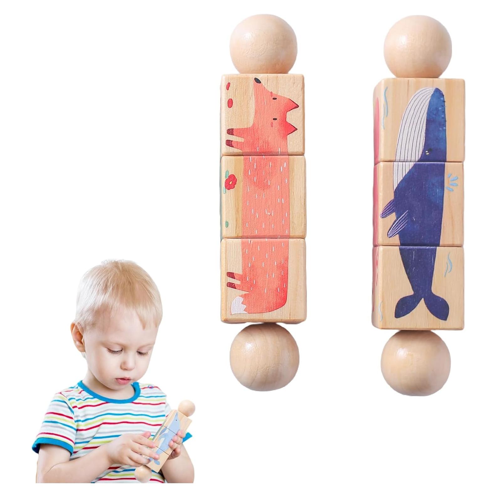 Juguete de Rompecabezas de Madera Promise Babe - Ballena y Zorro