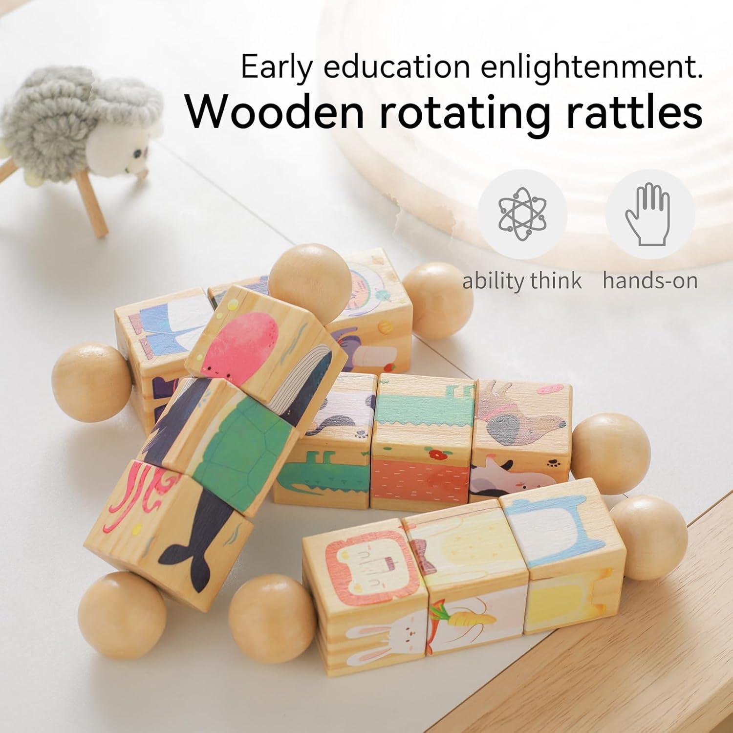 Juguete de Rompecabezas de Madera Promise Babe - Ballena y Zorro