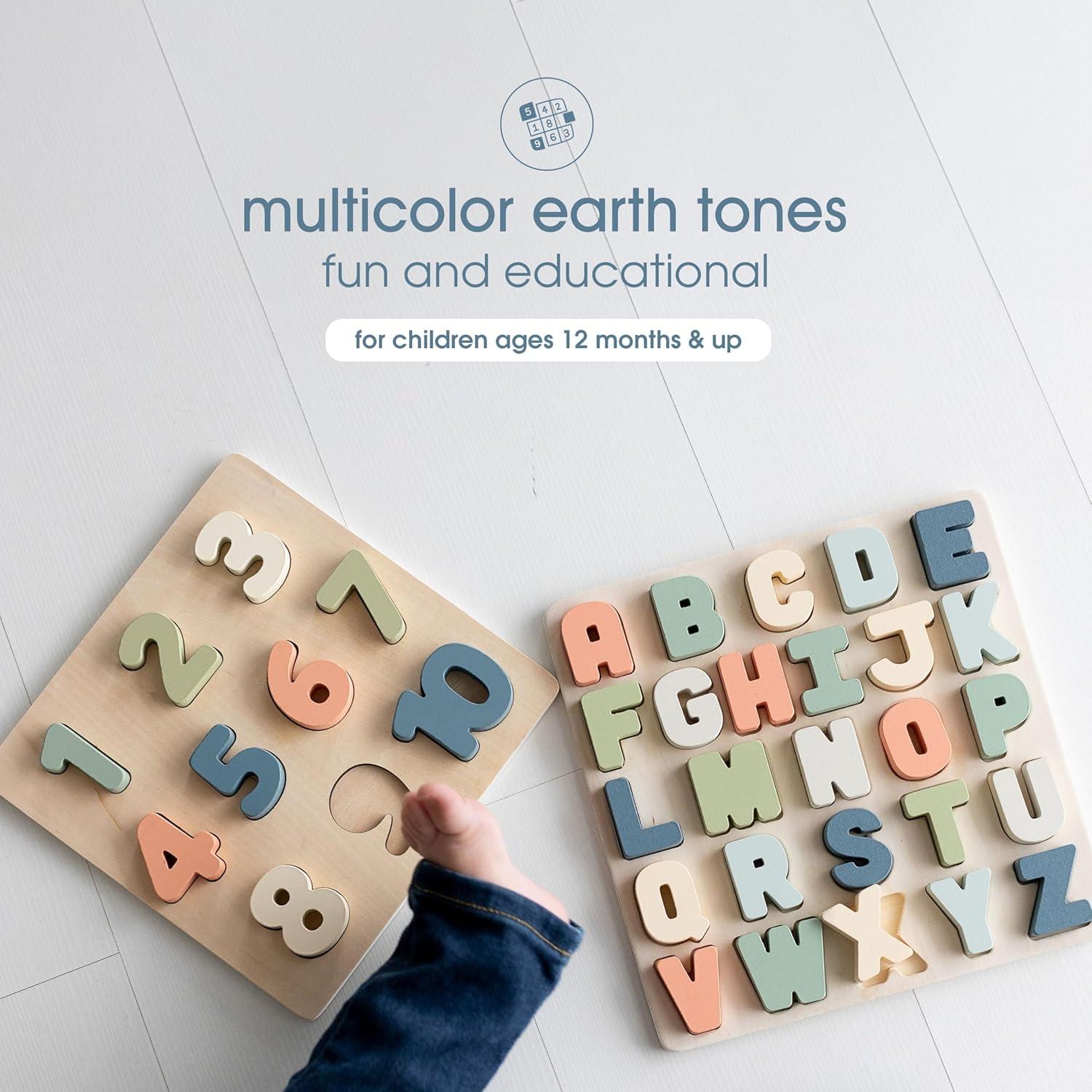 Rompecabezas de Números de Madera Pearhead 1-10 Colorido