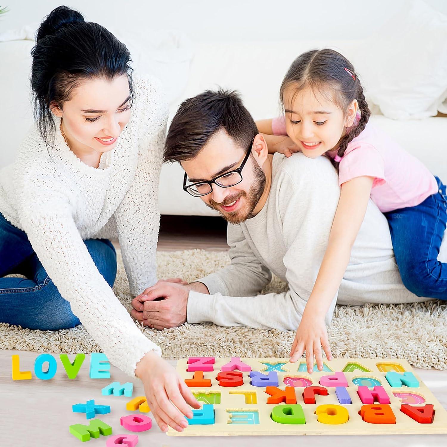 Rompecabezas de Madera del ABC para Niños 3 a 5 Años