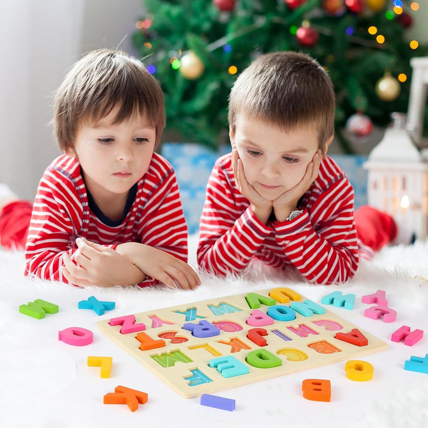 Rompecabezas de Madera del ABC para Niños 3 a 5 Años