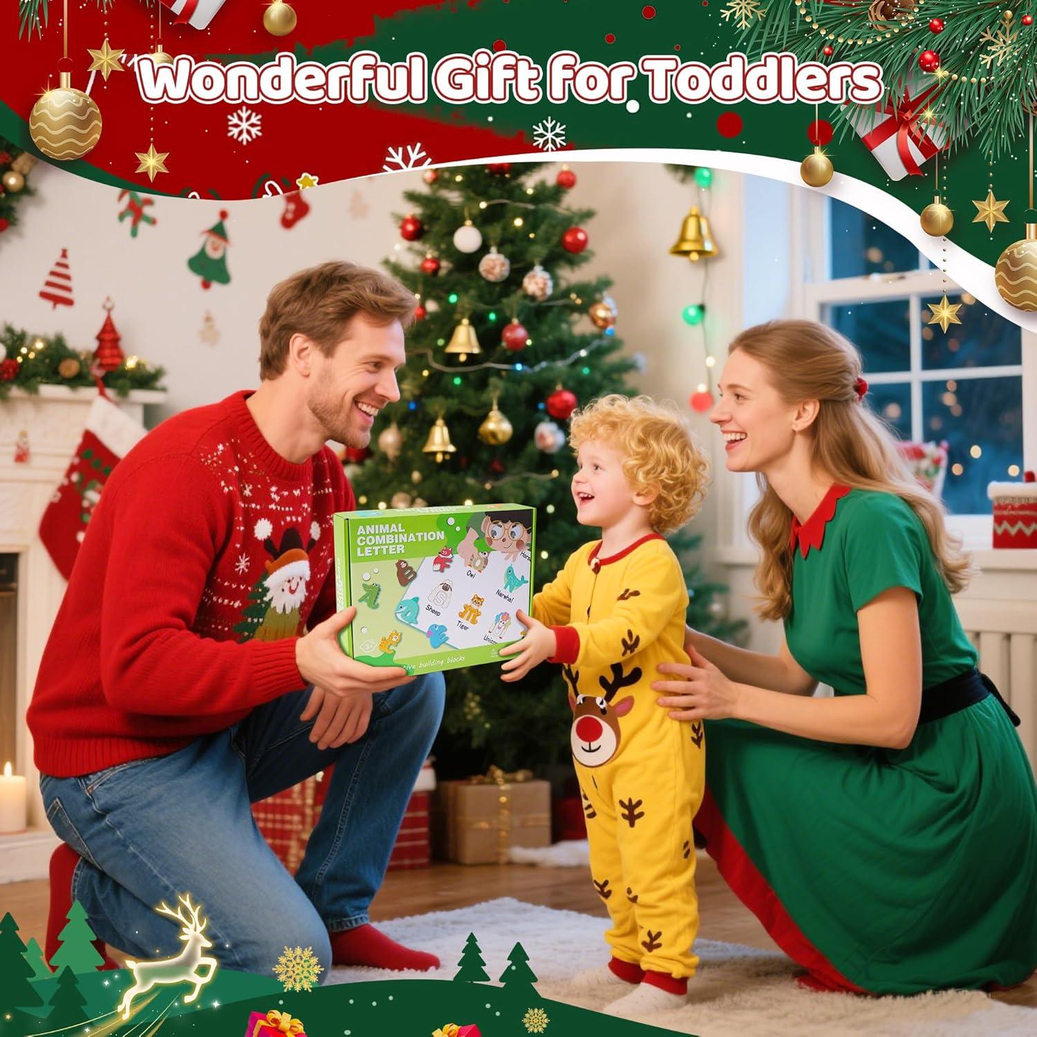 Rompecabezas de Madera Montessori ABC para Niños 3-5 Años