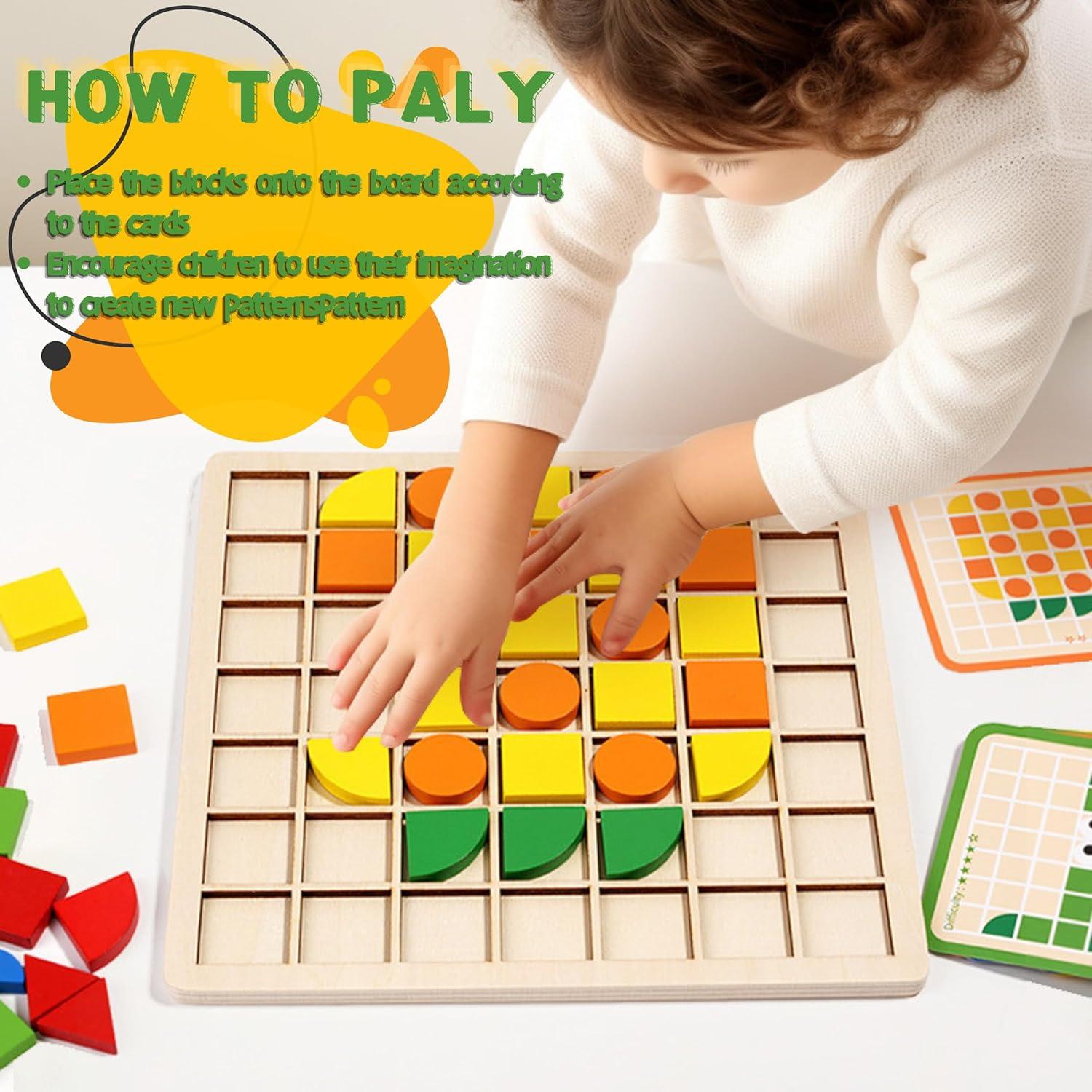 Rompecabezas de Bloques de Madera Pozale 120 PCS Educativo