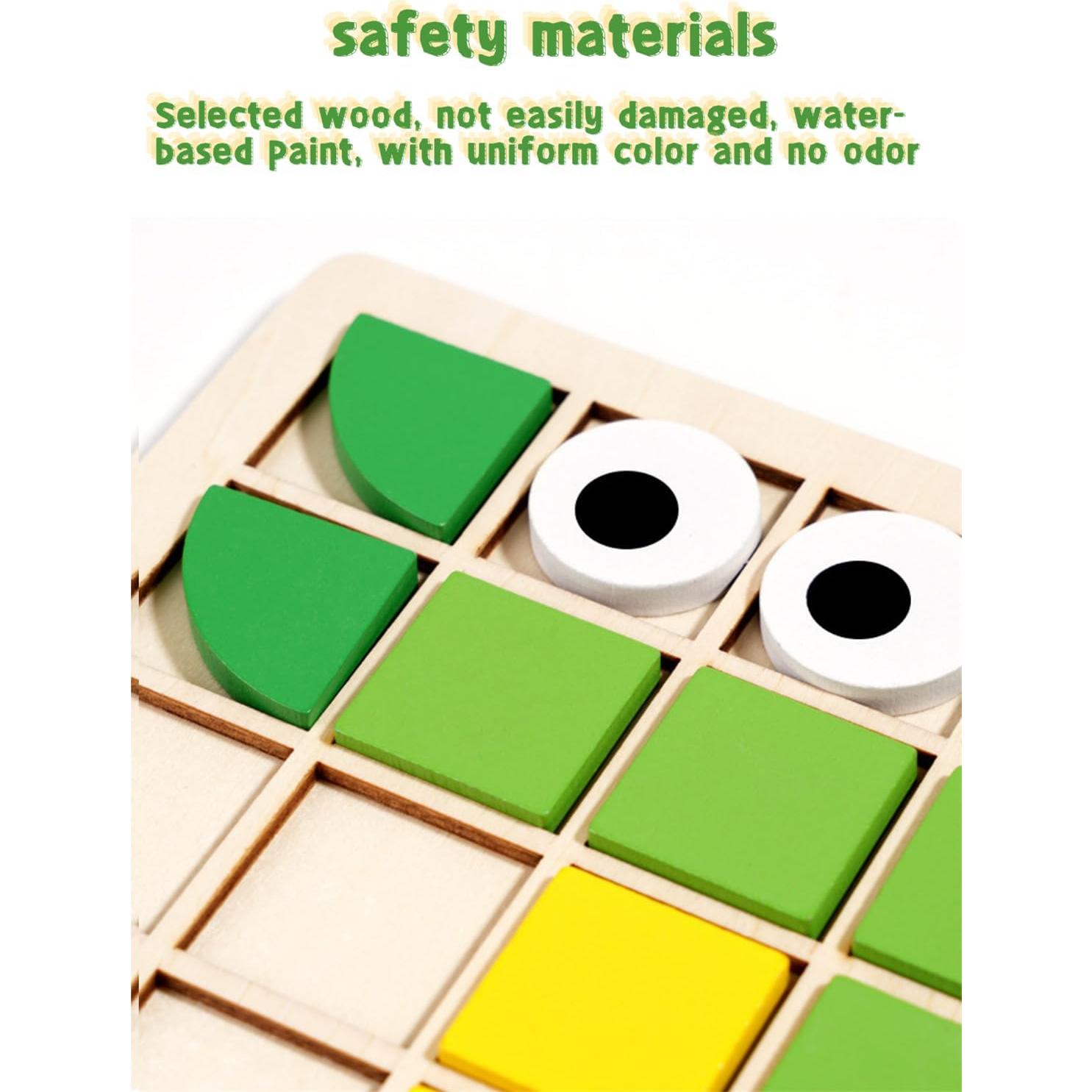 Rompecabezas de Bloques de Madera Pozale 120 PCS Educativo