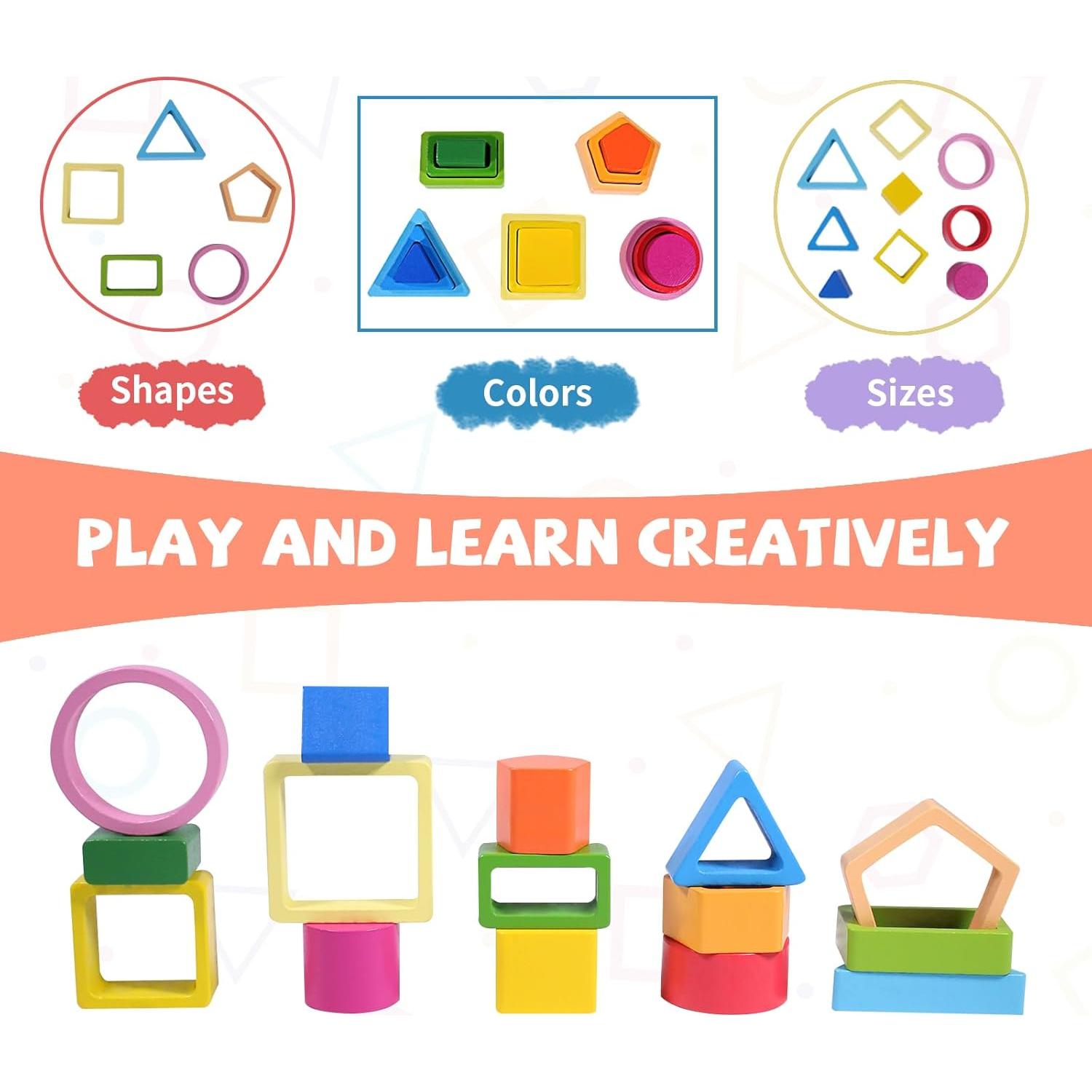 Juguetes Montessori de Madera YHHYToy para Niños 1-3 Años