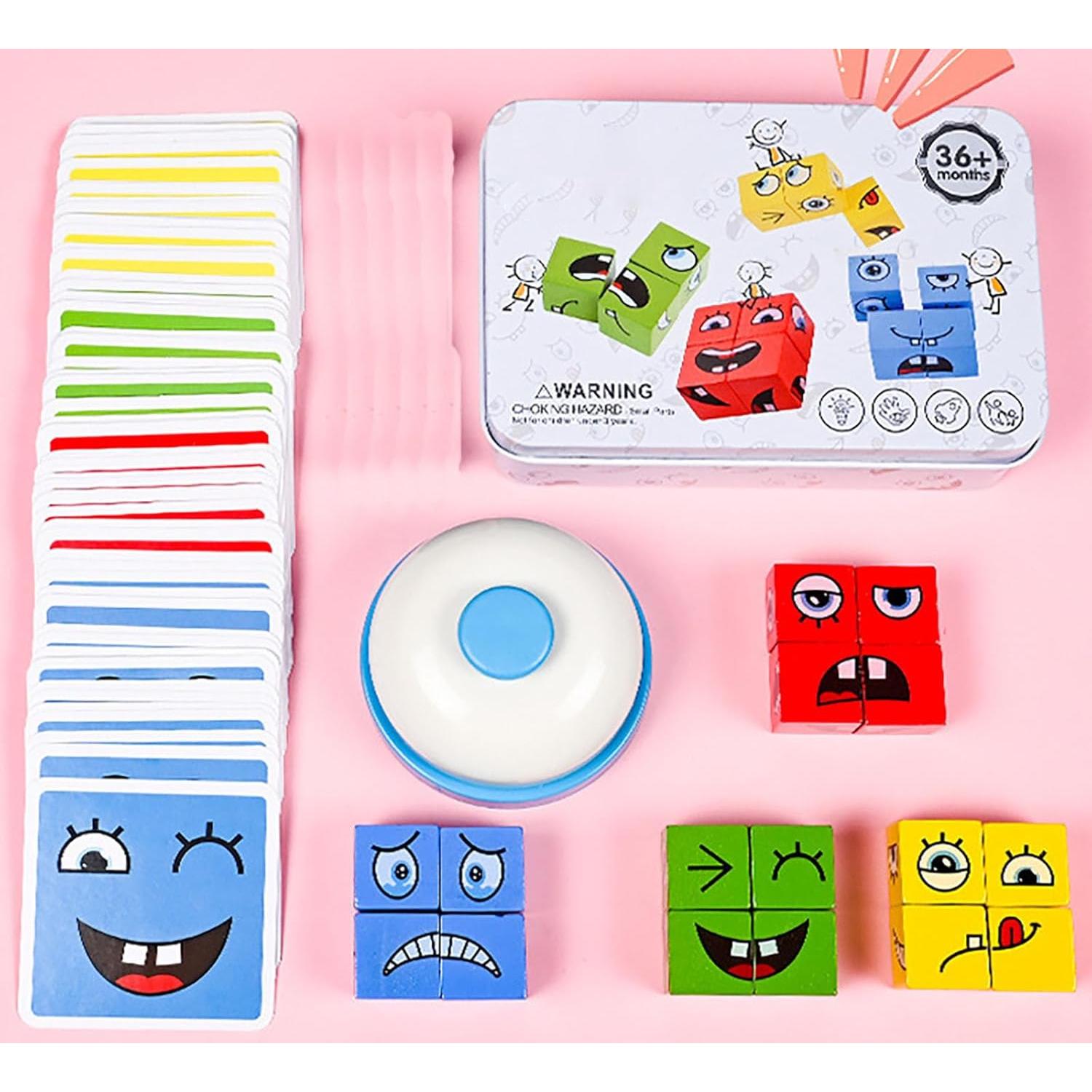 Rompecabezas de Expresiones Faciales de Madera ALaLatois 15.7x9.7 cm