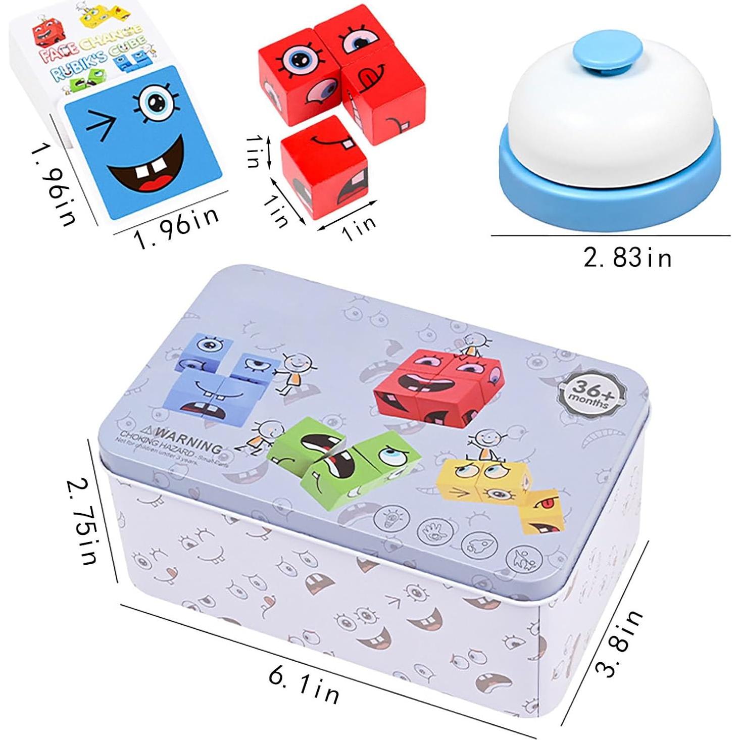 Rompecabezas de Expresiones Faciales de Madera ALaLatois 15.7x9.7 cm