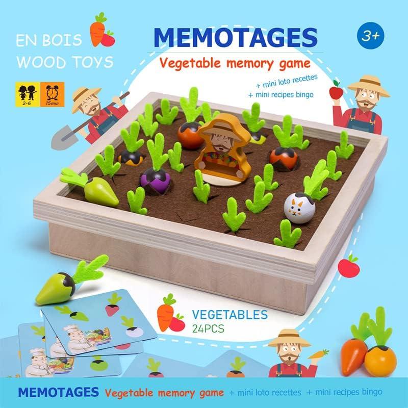 Juego Educativo de Madera Skrtuan - Cosecha de Zanahorias 23.5cm