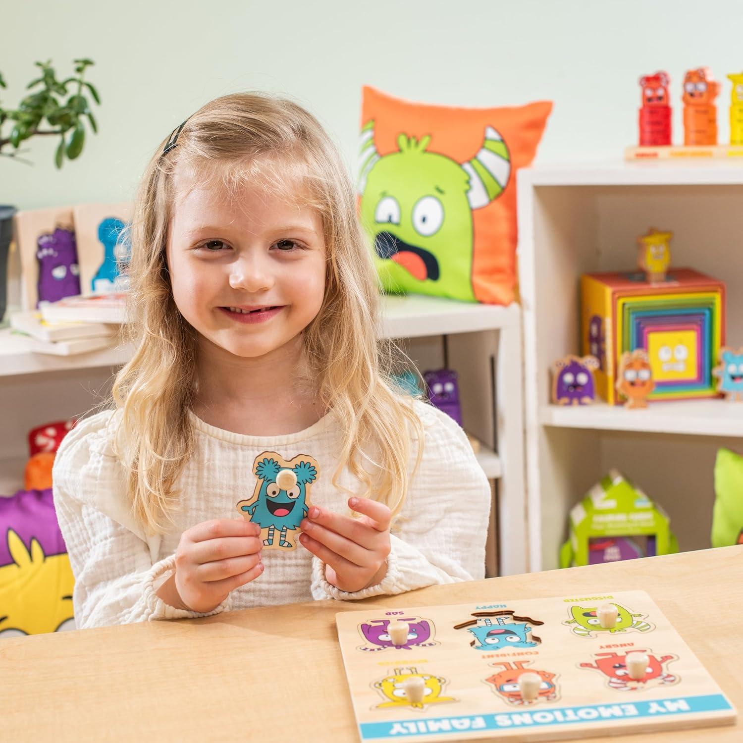 Rompecabezas Emocional Abre La Alegría - 6 Piezas Montessori 4+