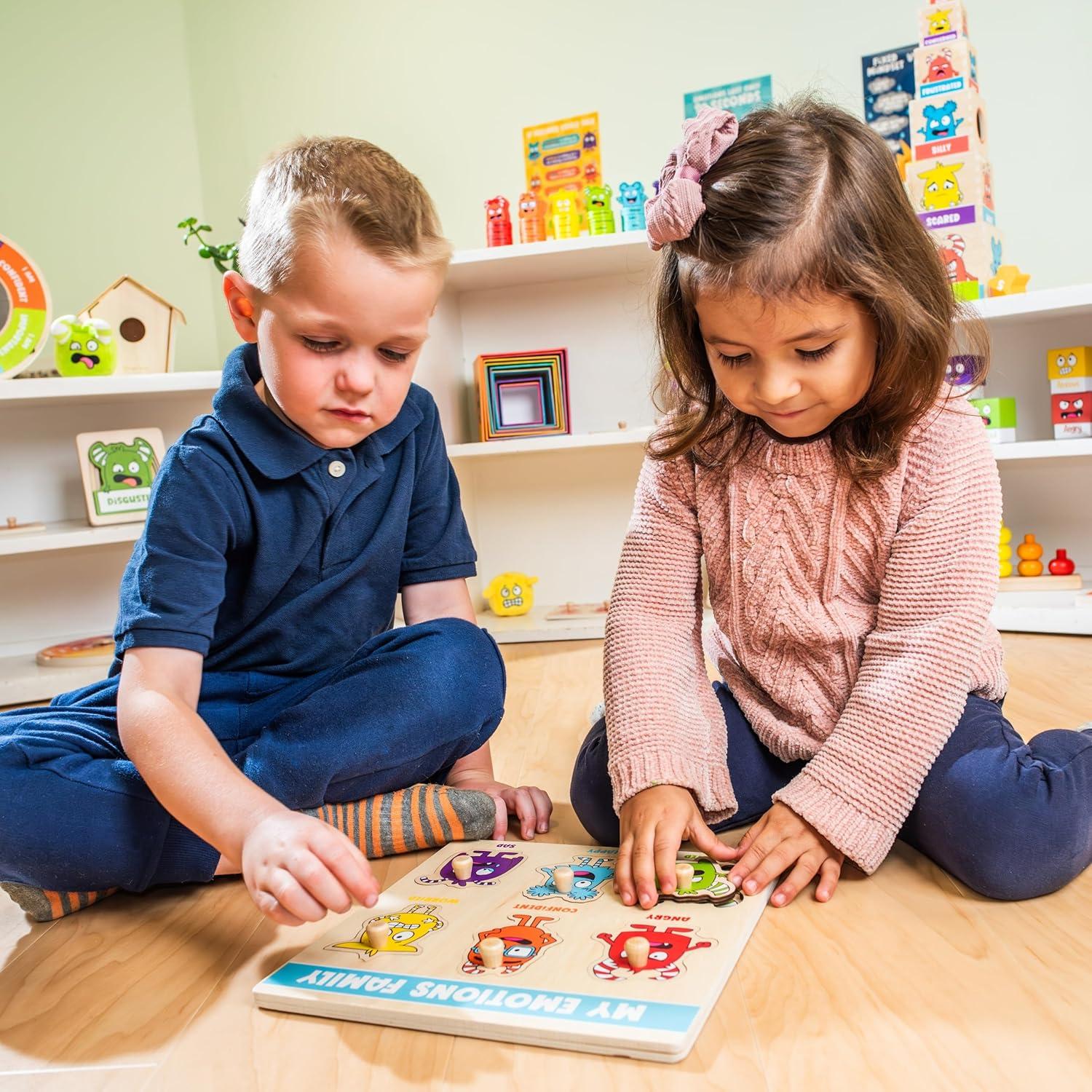 Rompecabezas Emocional Abre La Alegría - 6 Piezas Montessori 4+