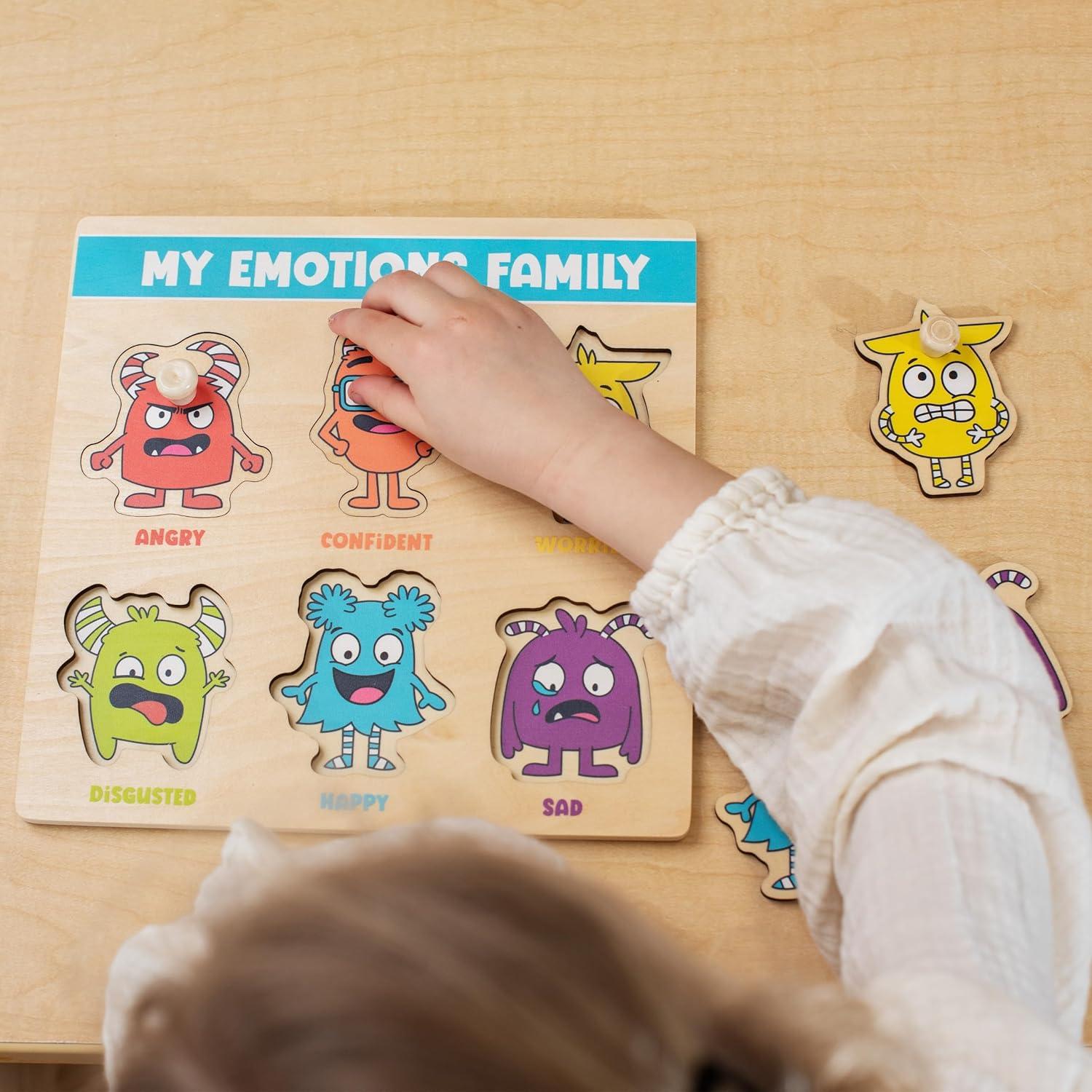 Rompecabezas Emocional Abre La Alegría - 6 Piezas Montessori 4+