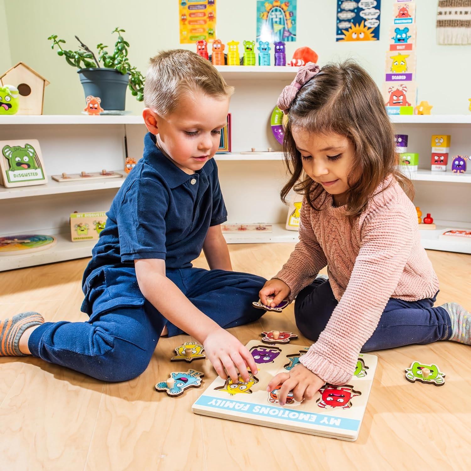 Rompecabezas Emocional Abre La Alegría - 6 Piezas Montessori 4+
