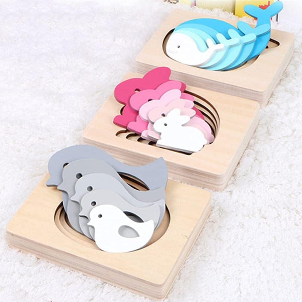 Rompecabezas de Madera Conejo Jojofuny 3D Educativo 15x11cm