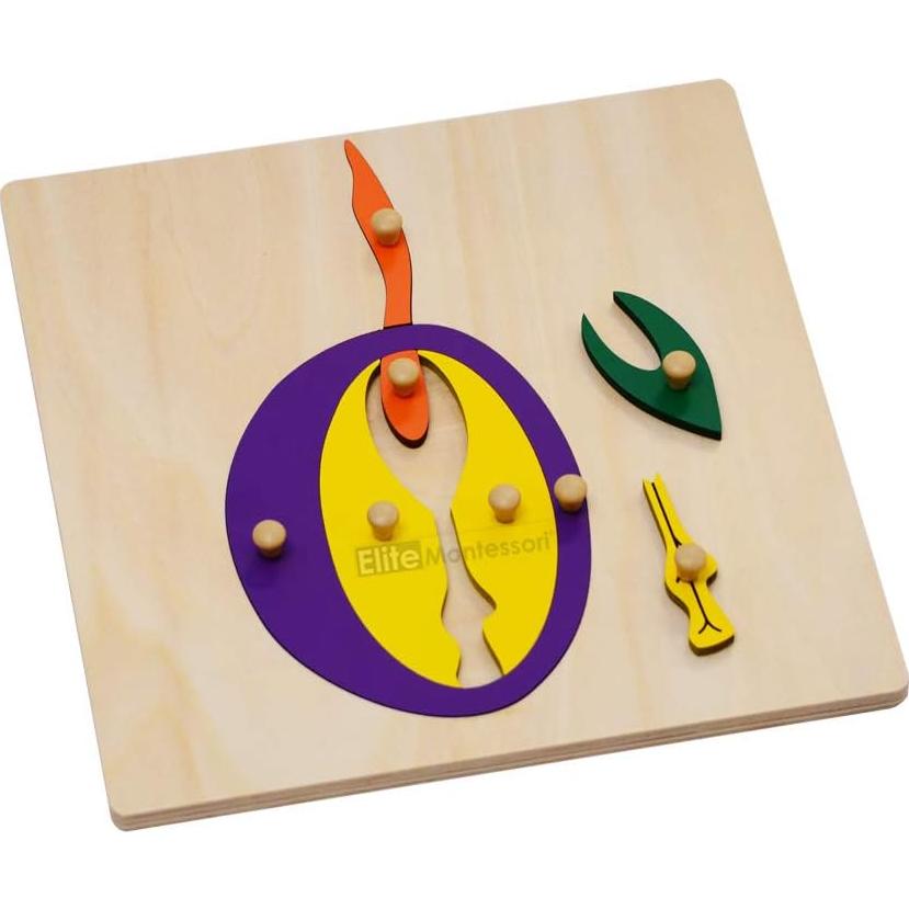 Rompecabezas de Botánica Montessori Elite 24x24 cm para Niños