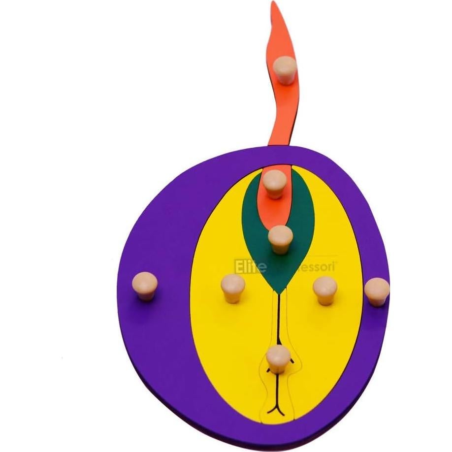 Rompecabezas de Botánica Montessori Elite 24x24 cm para Niños