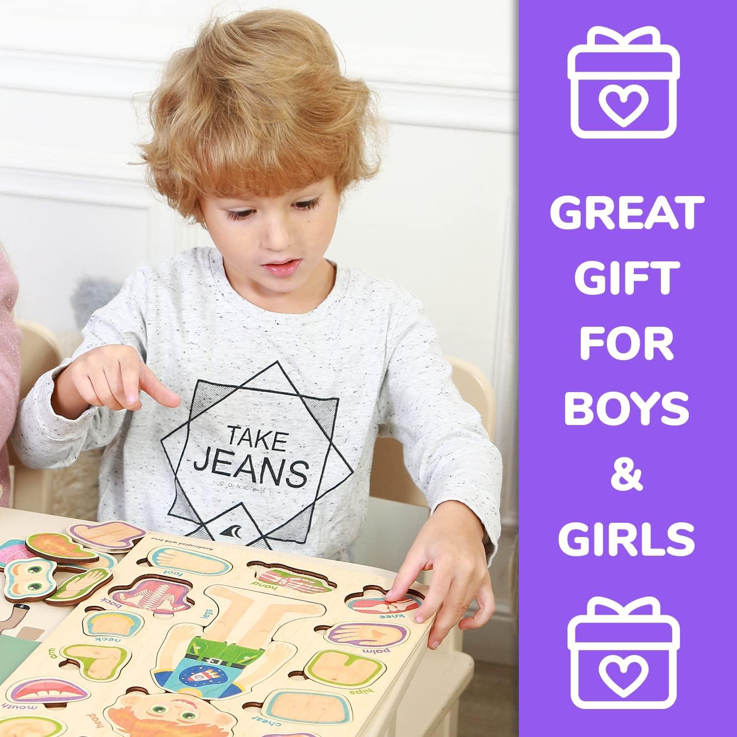 Puzzle Educativo Quokka Mapa EE. UU. 100 Piezas + Cuerpo Humano