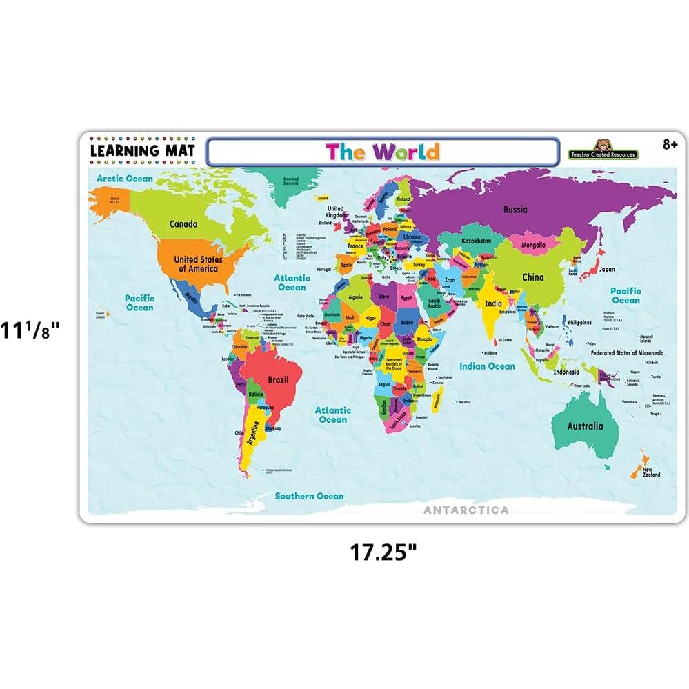 Manta de Aprendizaje Mapa Mundial Teacher Created Resources