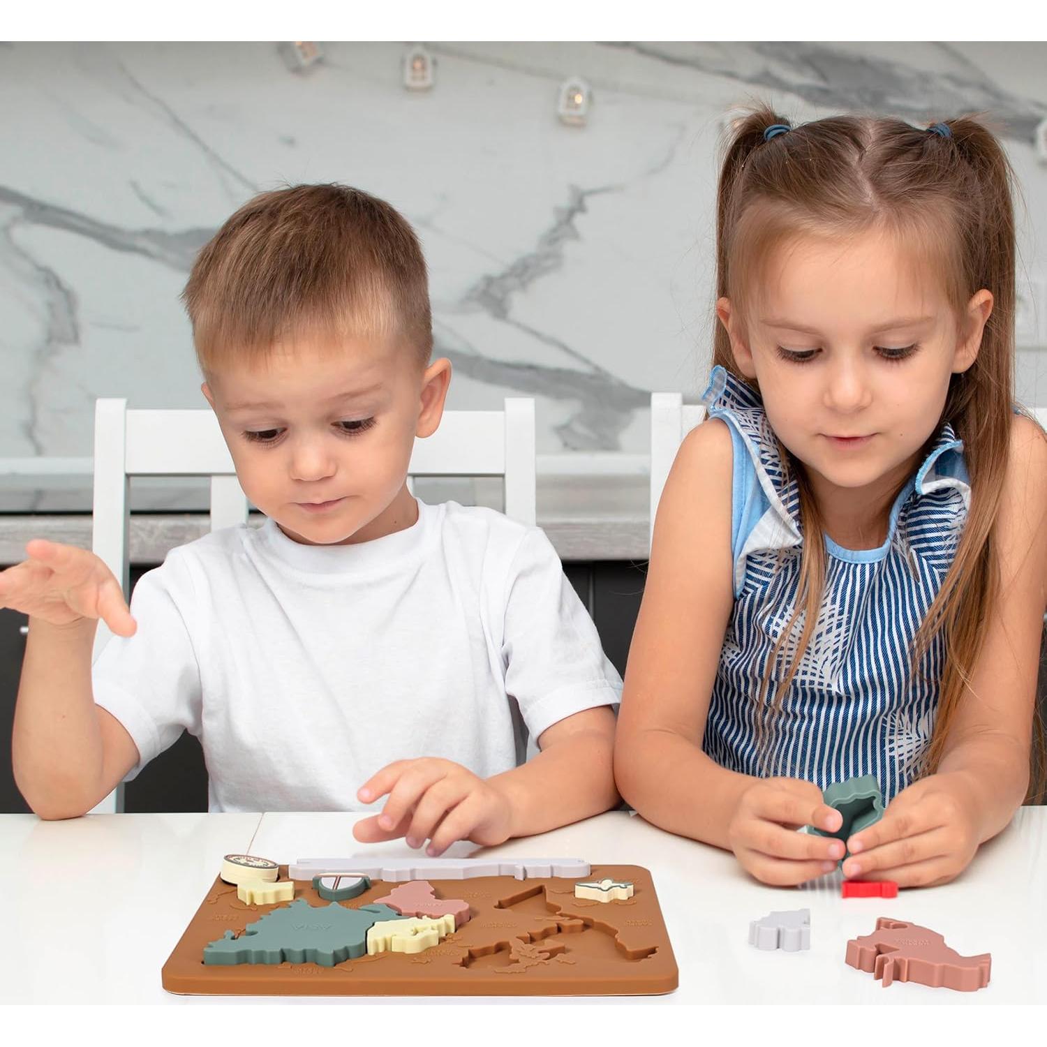 Rompecabezas de Mapa Mundial de Silicona Mr. Pen 29.2x20.8 cm