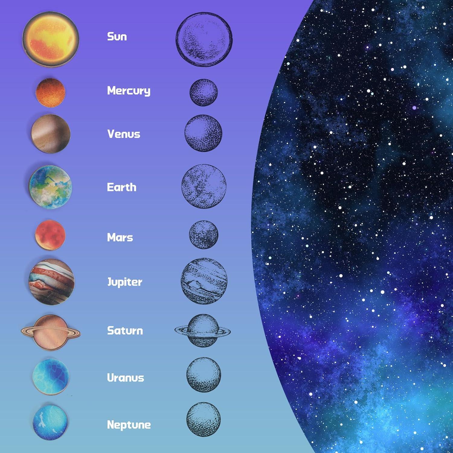 Rompecabezas de Madera Sistema Solar para Niños 3+ WOODENFUN