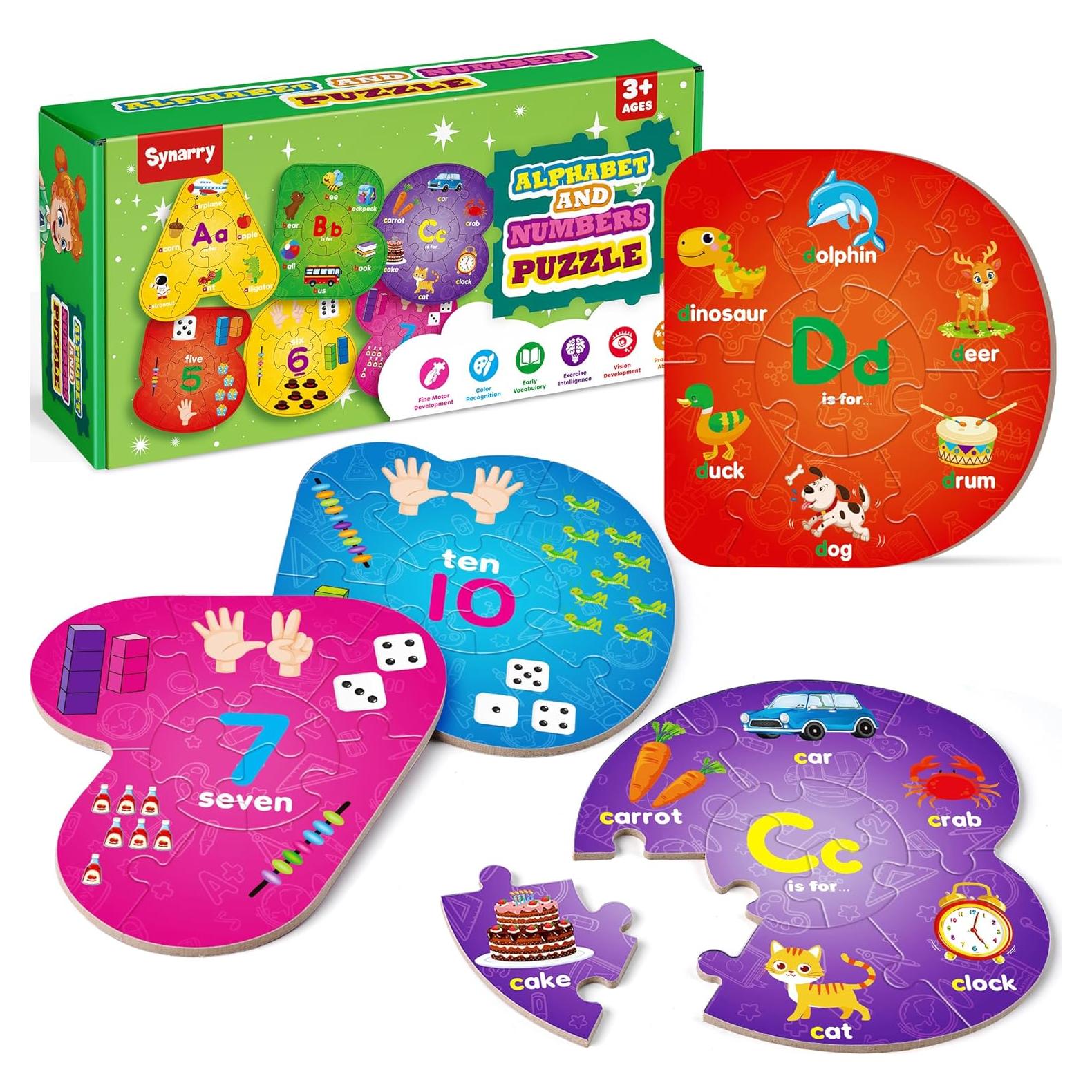 Rompecabezas Educativo SYNARRY Letras y Números 313 Piezas