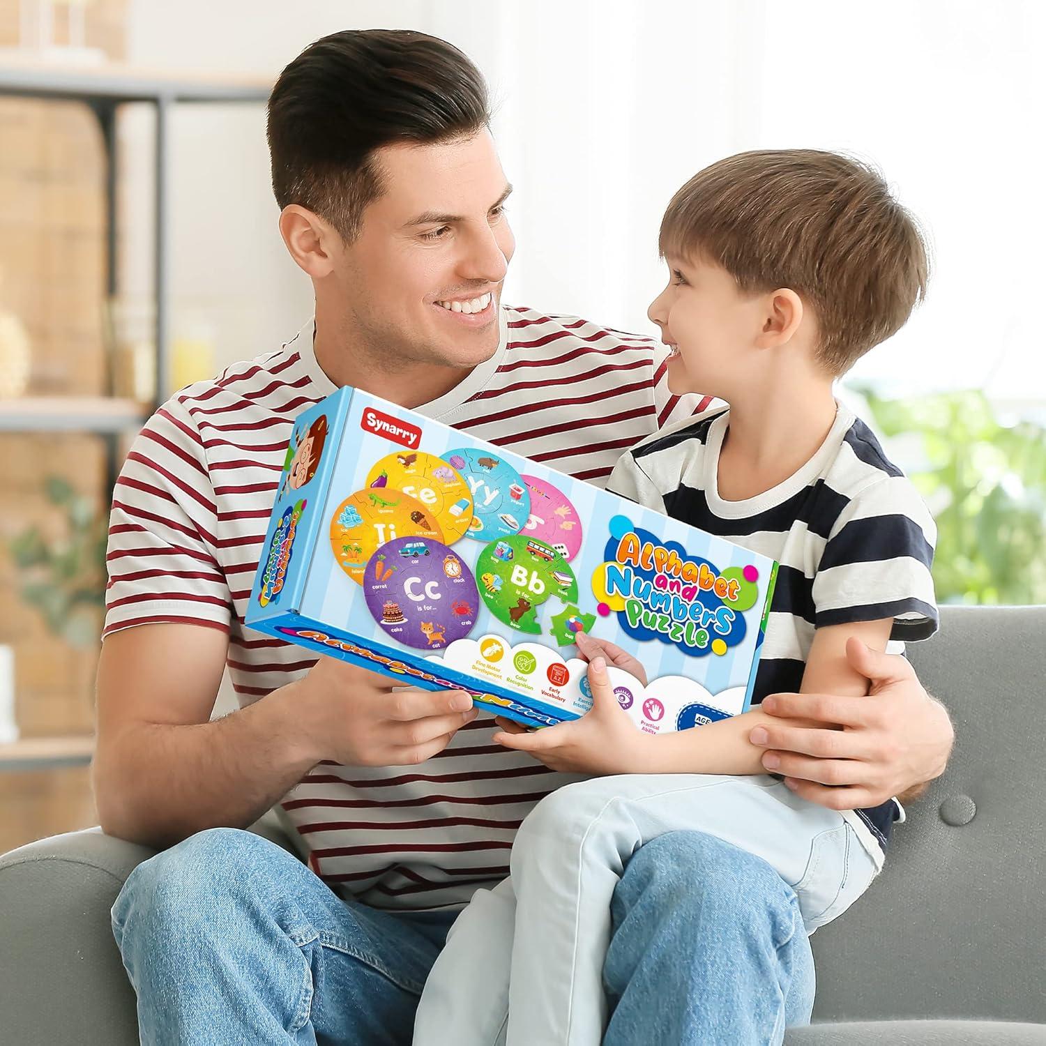 Rompecabezas Educativo SYNARRY 324 Piezas Alfabeto y Números