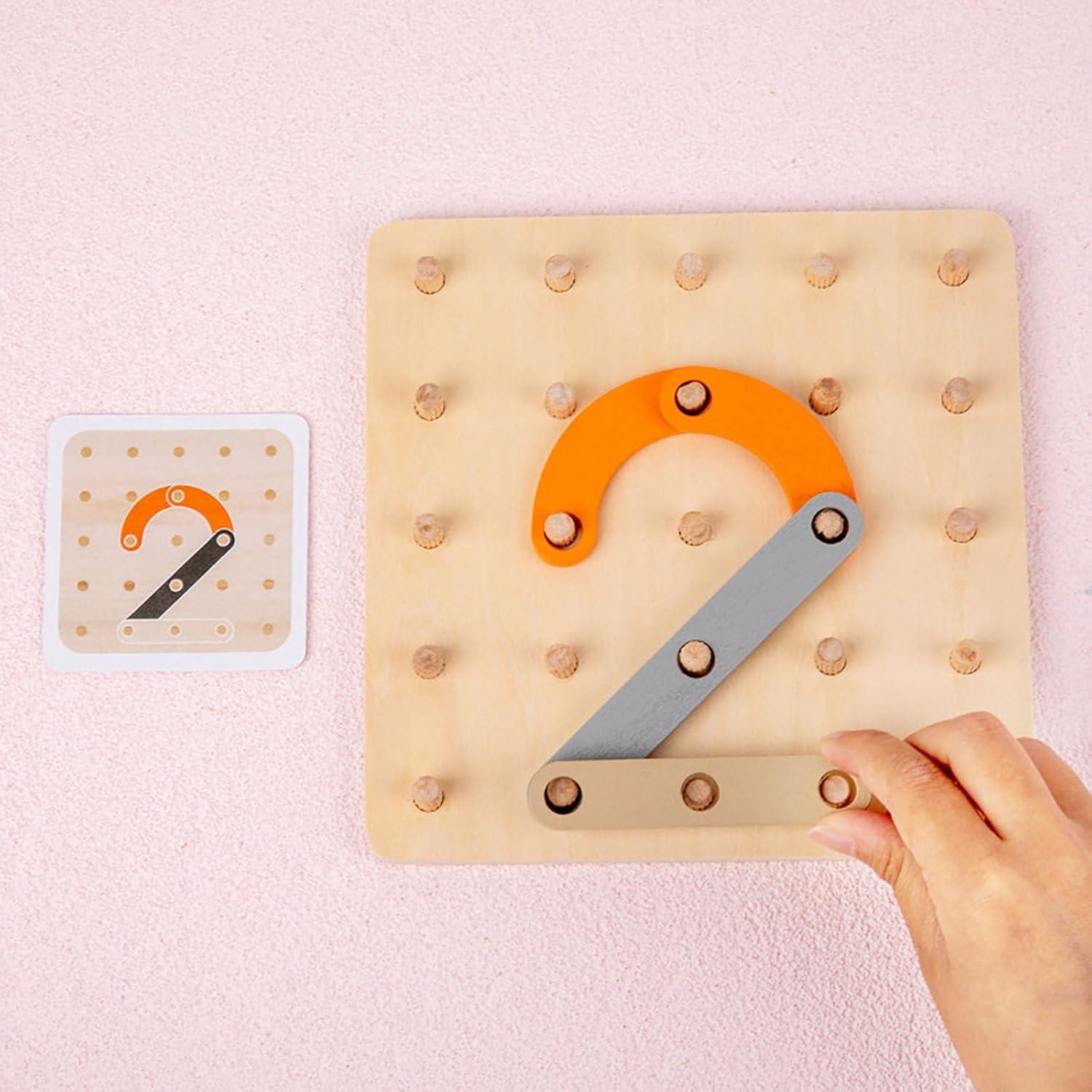 Juguetes Montessori Bloques de Madera 3D Educativos 18.9x18x5.6cm