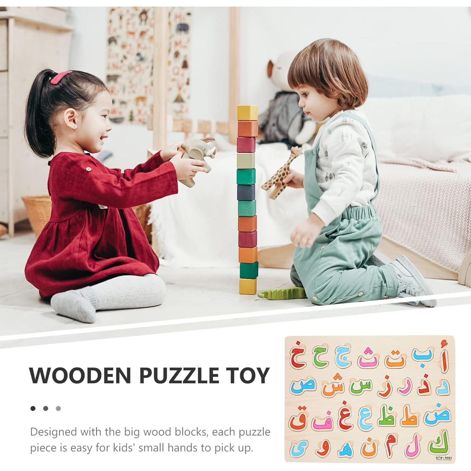 Rompecabezas del Alfabeto Árabe Toyvian 3D Educativo para Niños