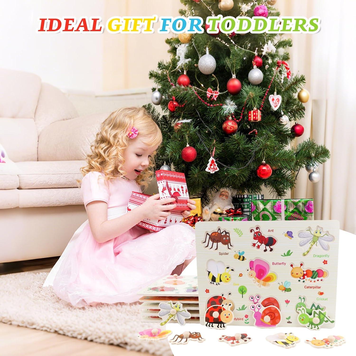 Juego de rompecabezas de madera 6 piezas Scienraise educativo