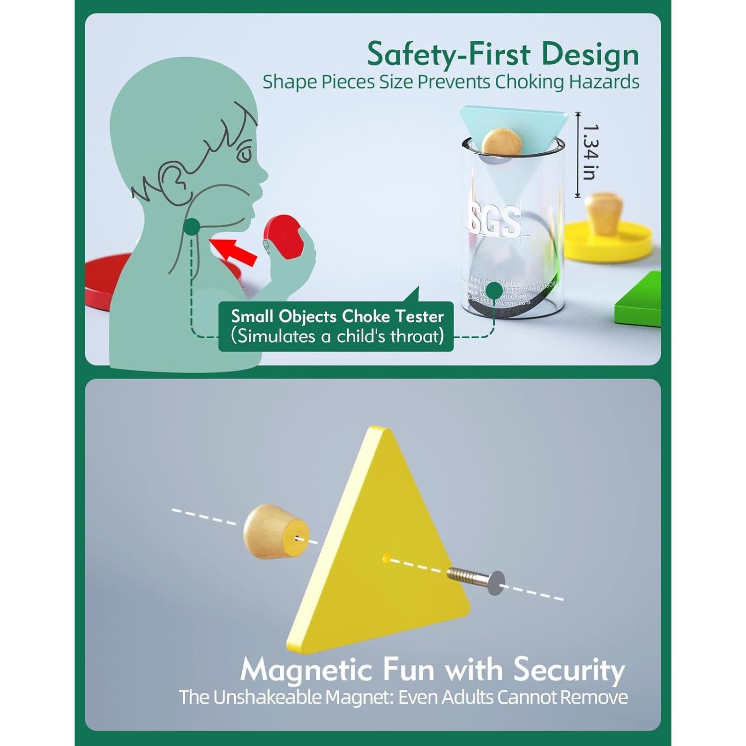 Rompecabezas de Clasificación de Formas Boby de Madera 1-3 Años